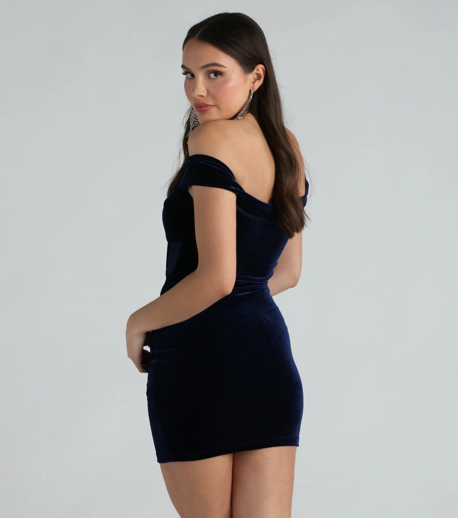 Marla Velvet Corset Illusion Dress - Image 6