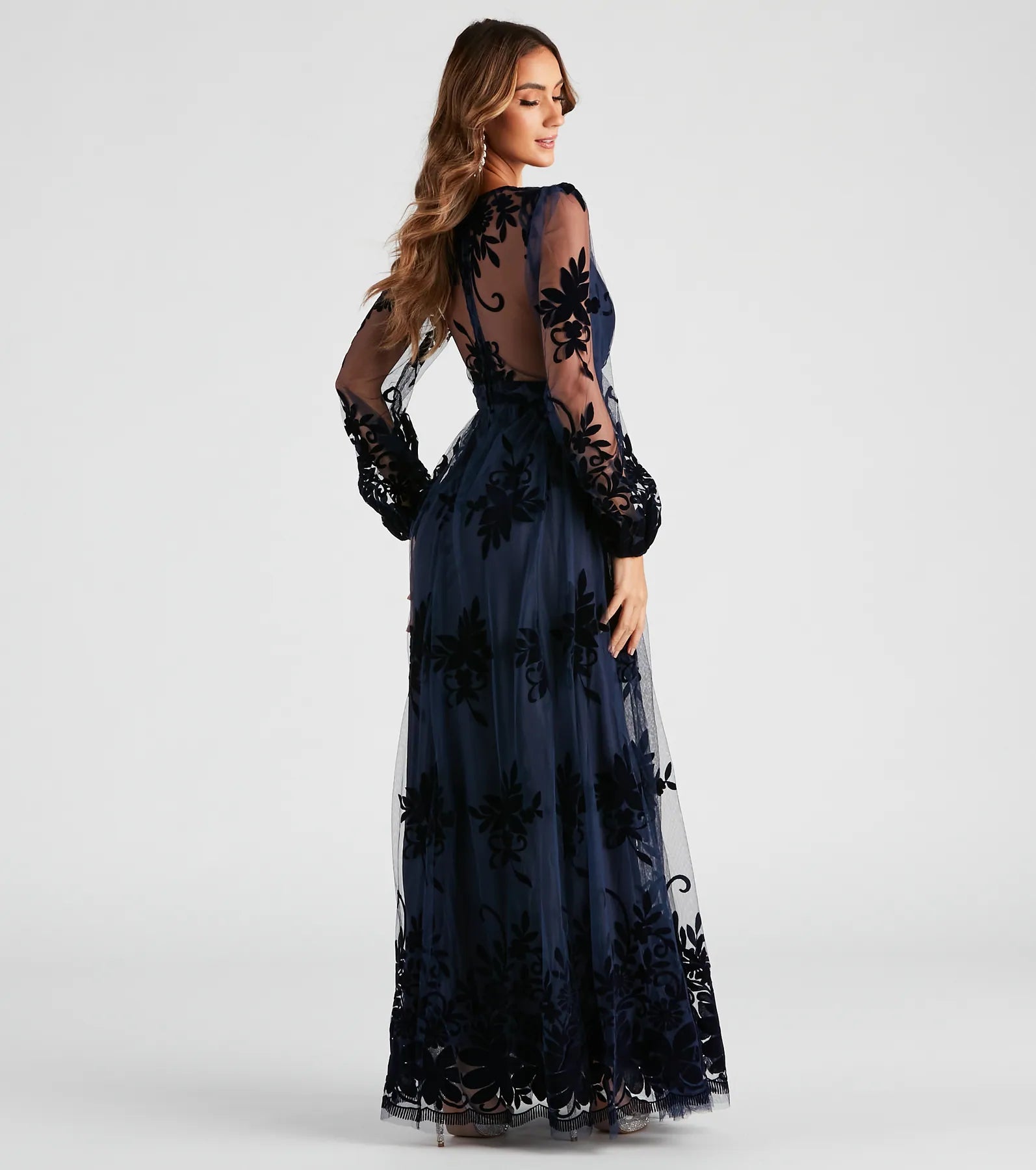Evelyn Formal Plunge A-Line Dress - Image 10