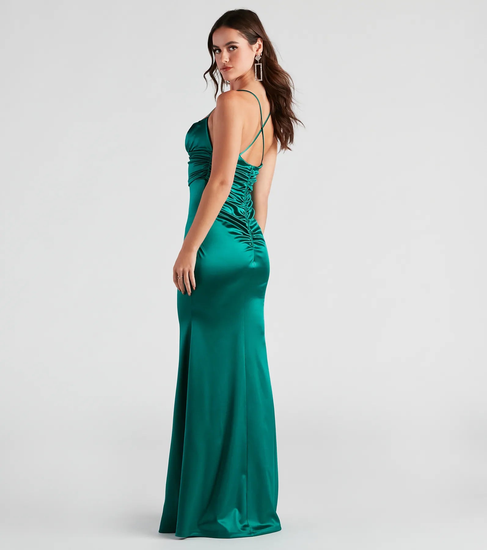 Eva Formal Satin Mermaid Dress - Image 6