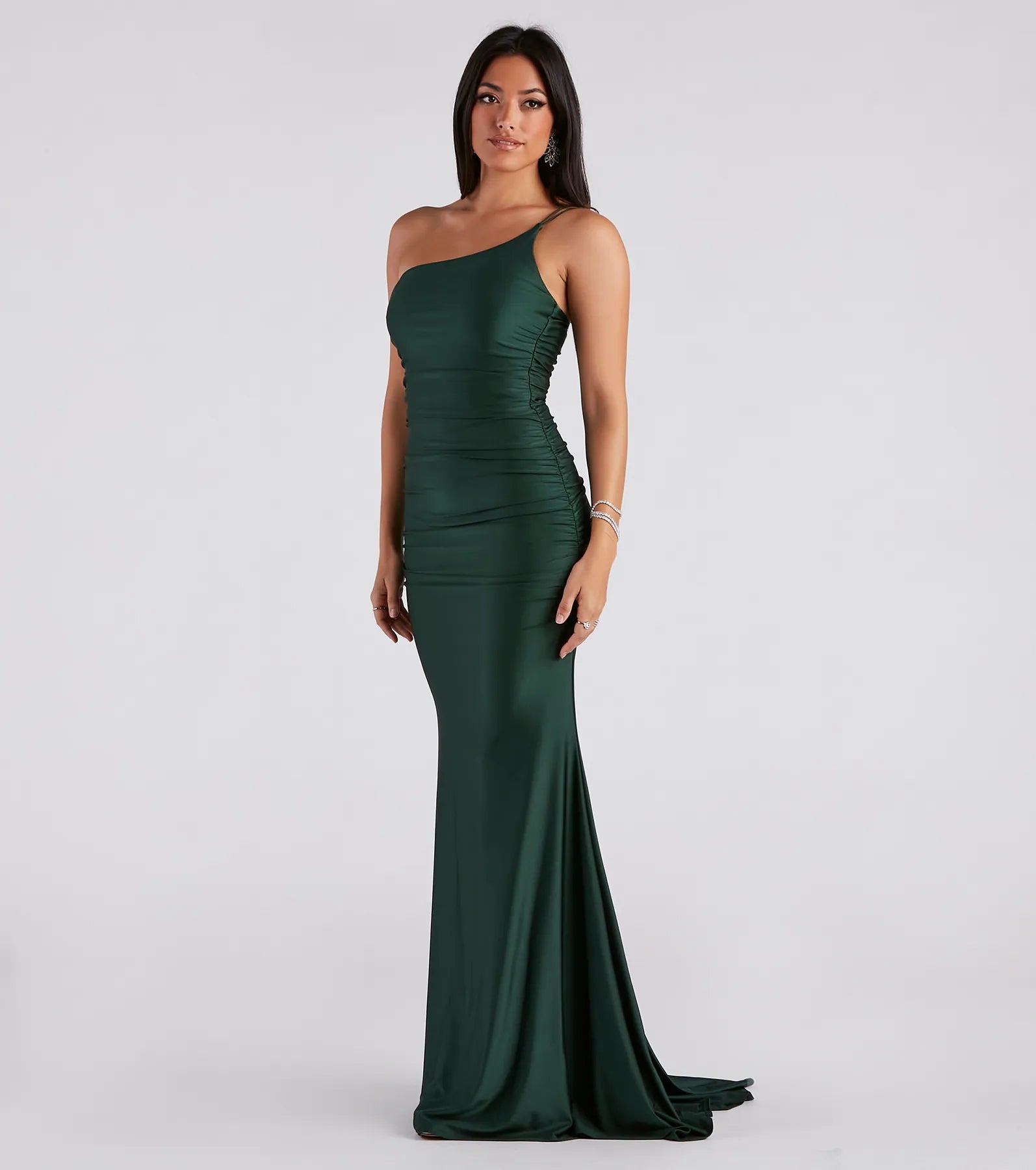 Nicole Formal One-Shoulder Mermaid Dress - Image 3