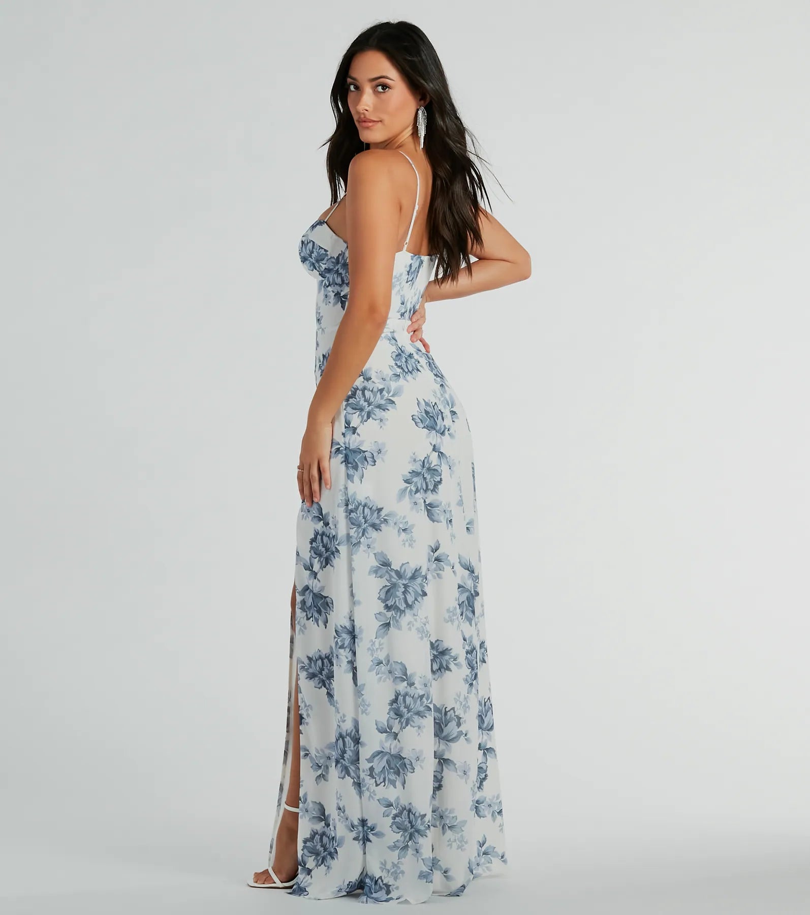 Adeline Sweetheart Floral A-Line Formal Dress - Image 2