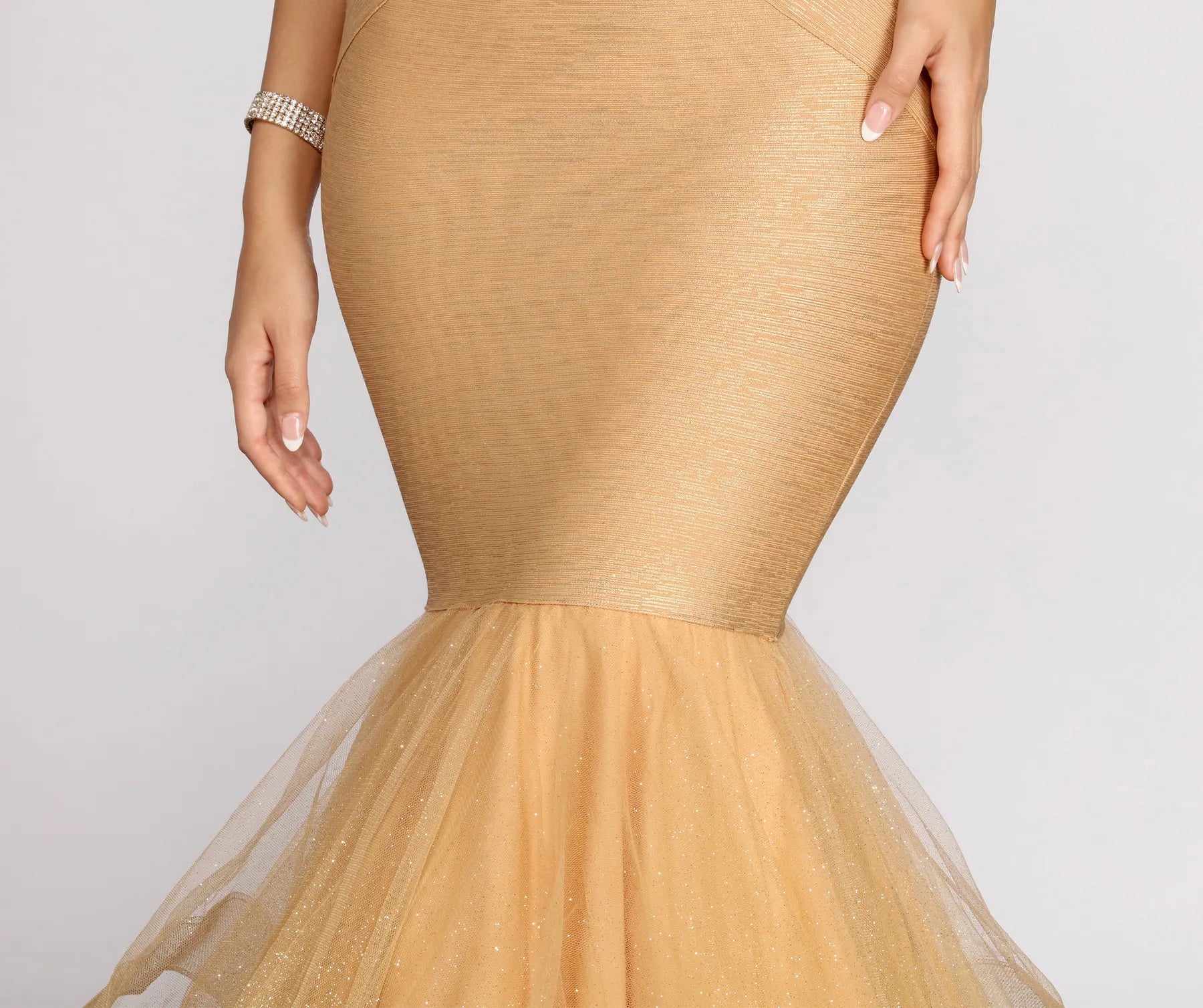 Corina Formal Bandage Tulle Dress - Image 4