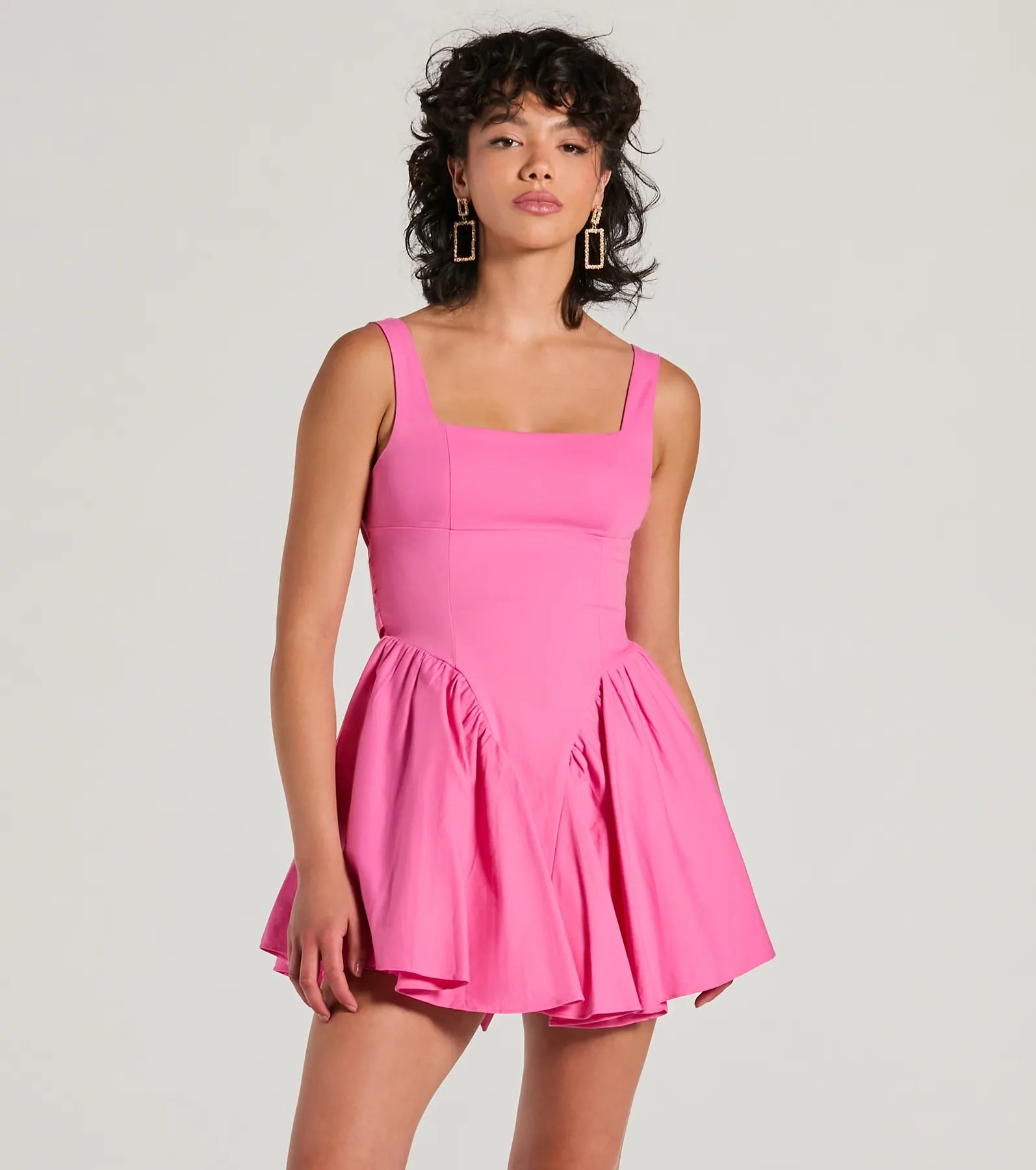 Stunning Sweetie Open Back Bow Skater Dress - Image 7