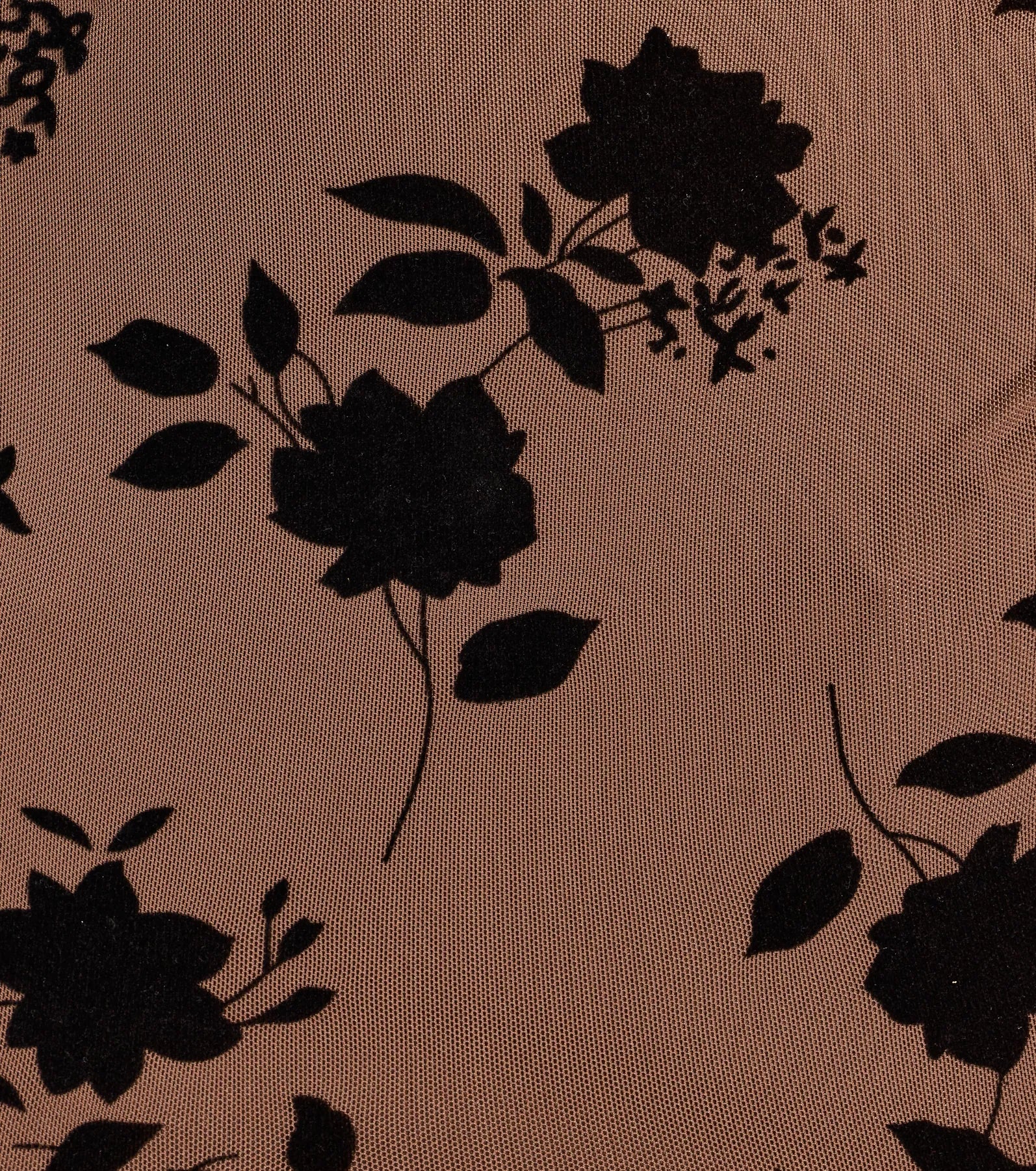 Gorgeously Chic Flocked Floral Cold-Shoulder Mini Dress - Image 4