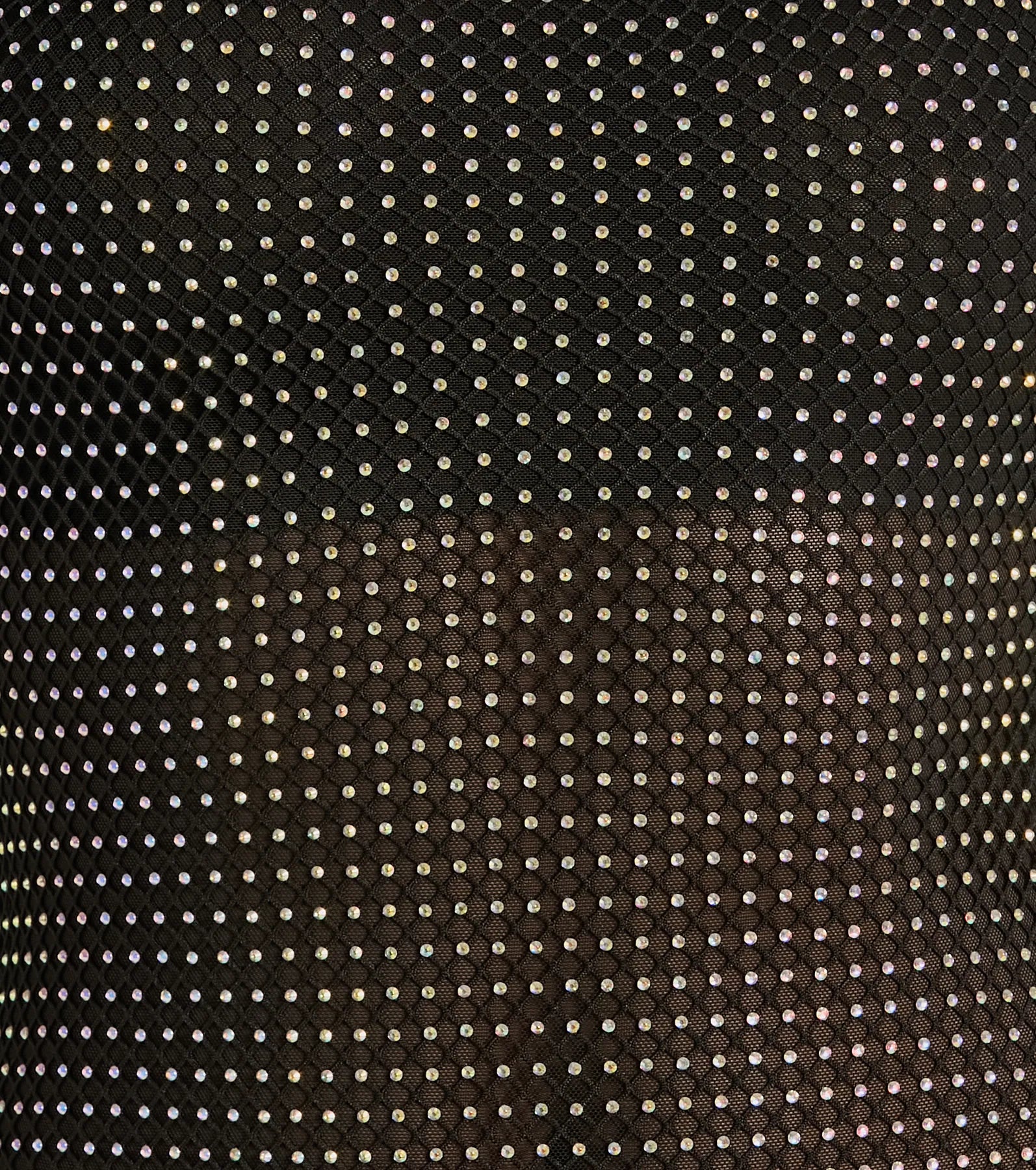 Dancing Babe Strapless Rhinestone Fishnet Mini Dress - Image 4
