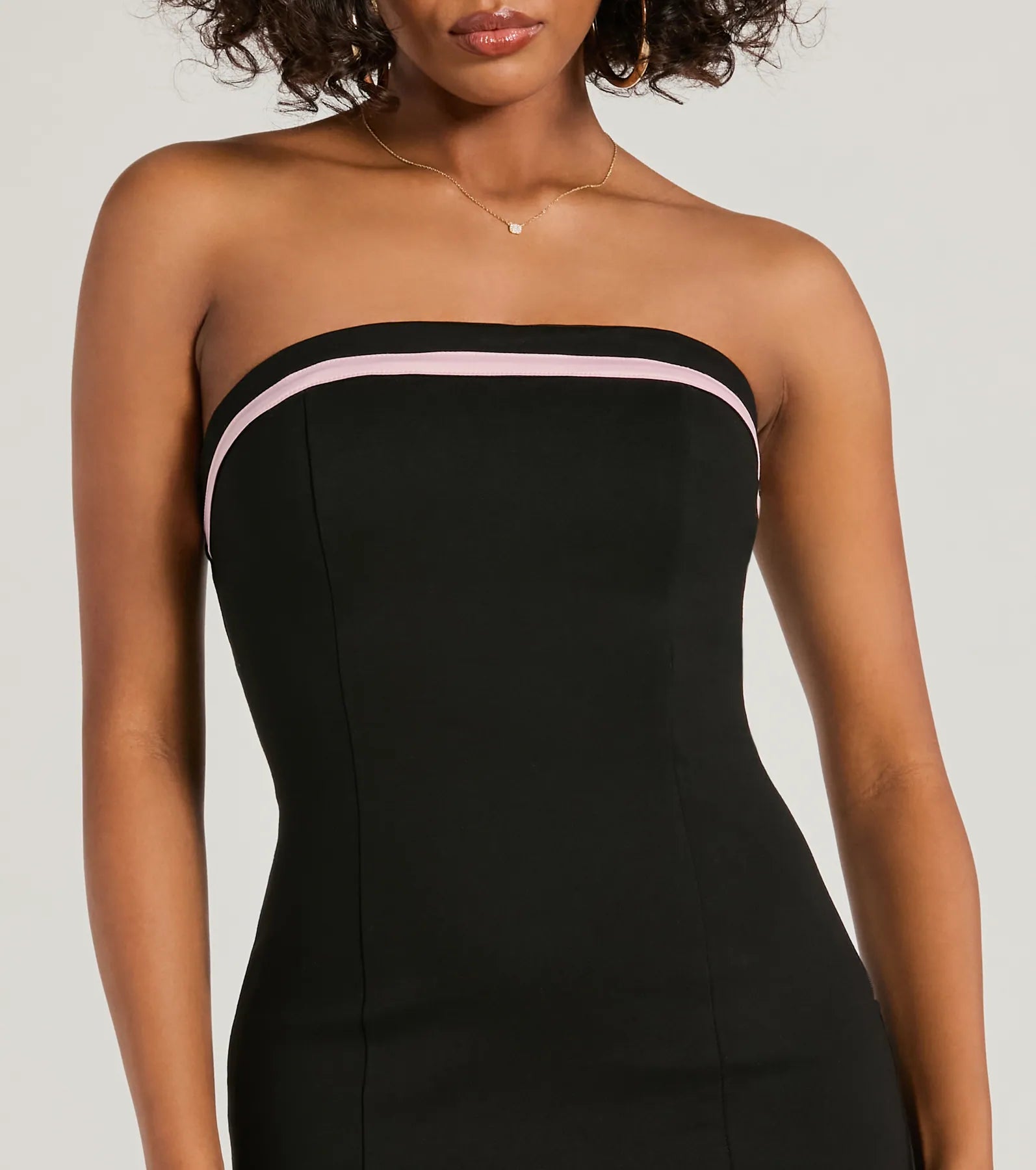 Irresistible Confidence Lace-Up Ponte Mini Dress - Image 4