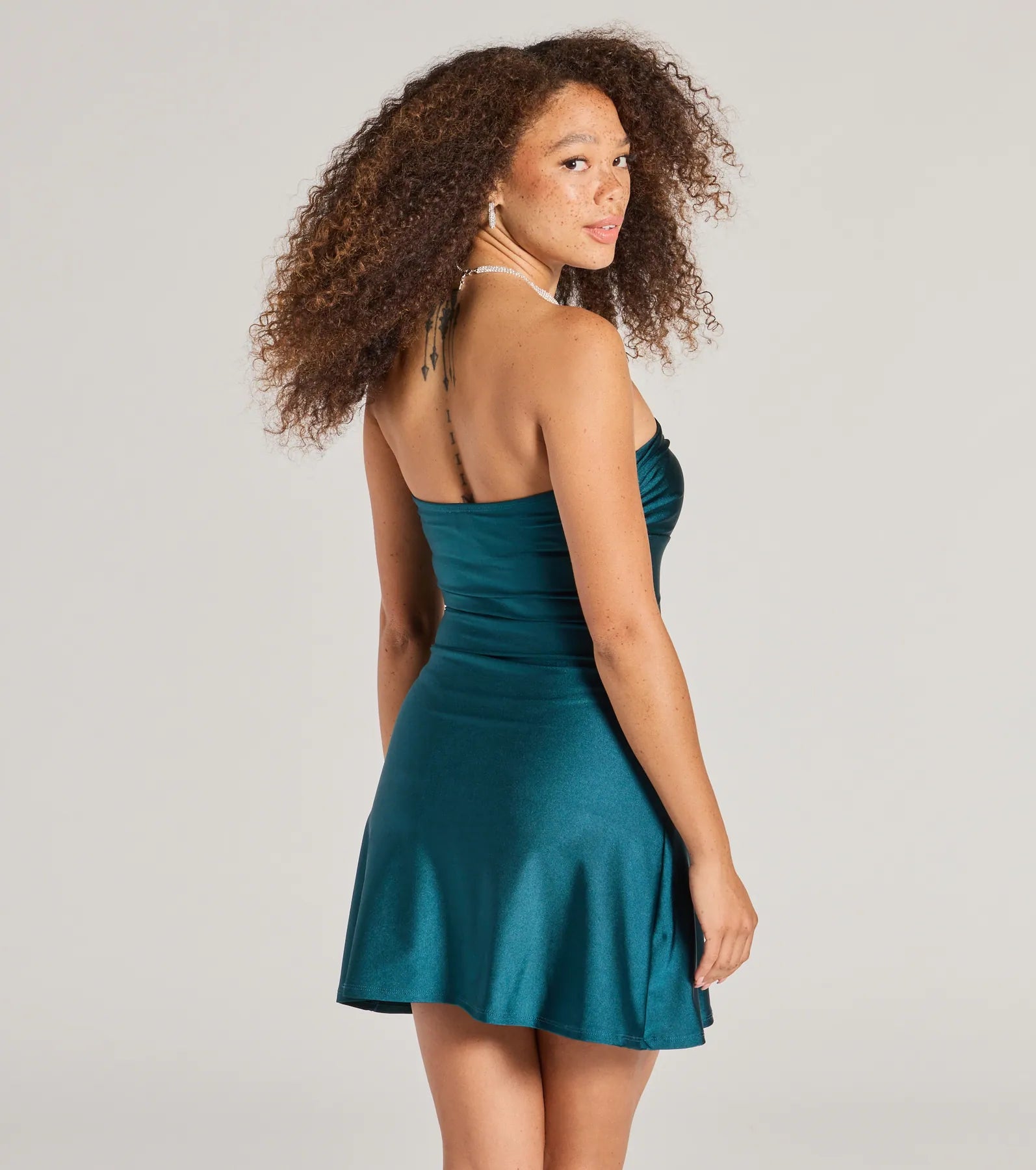 So Your Vibe Strapless A-line Mini Dress - Image 37