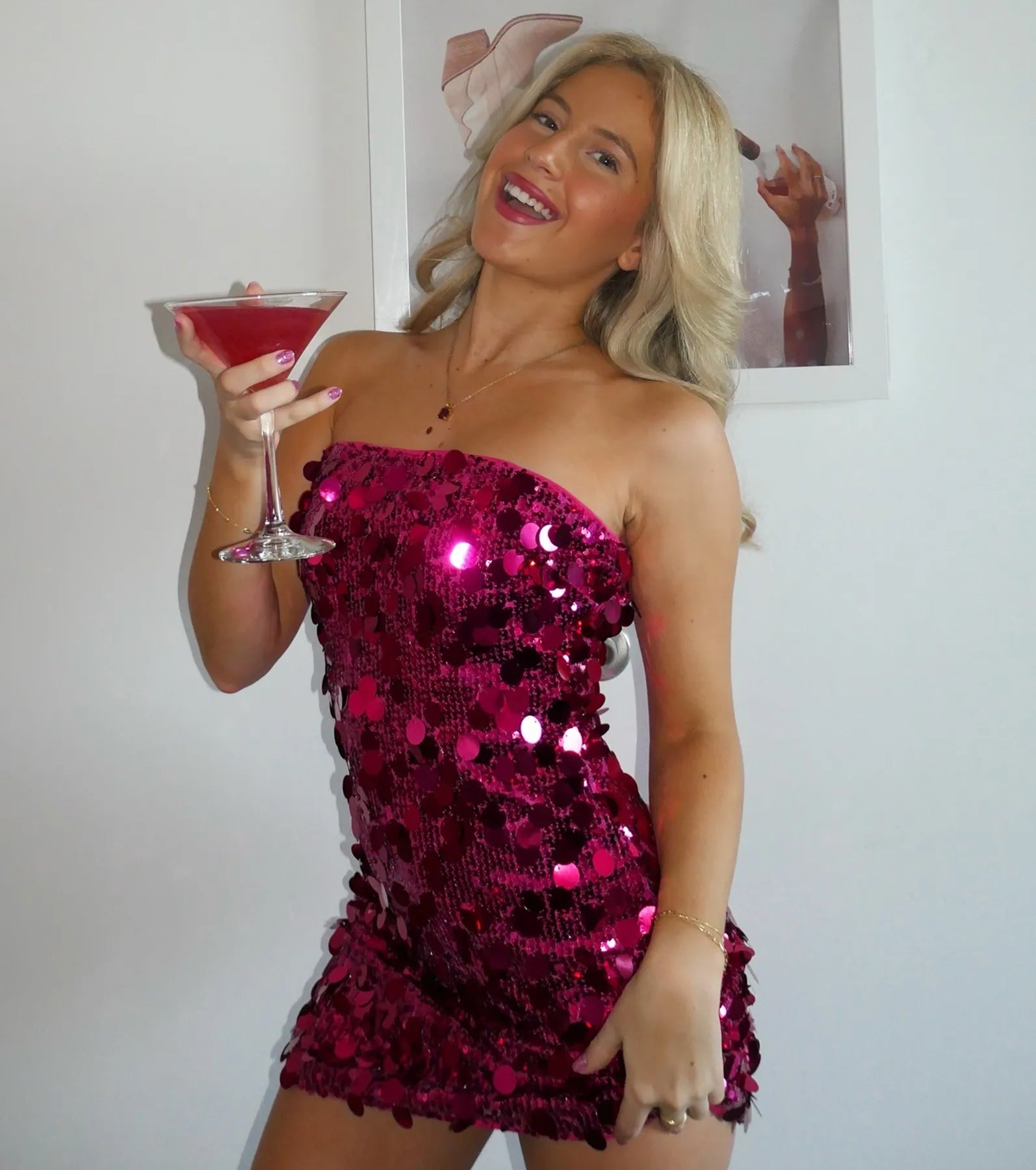 Party-Starter Sequin Strapless Bodycon Mini Dress - Image 9