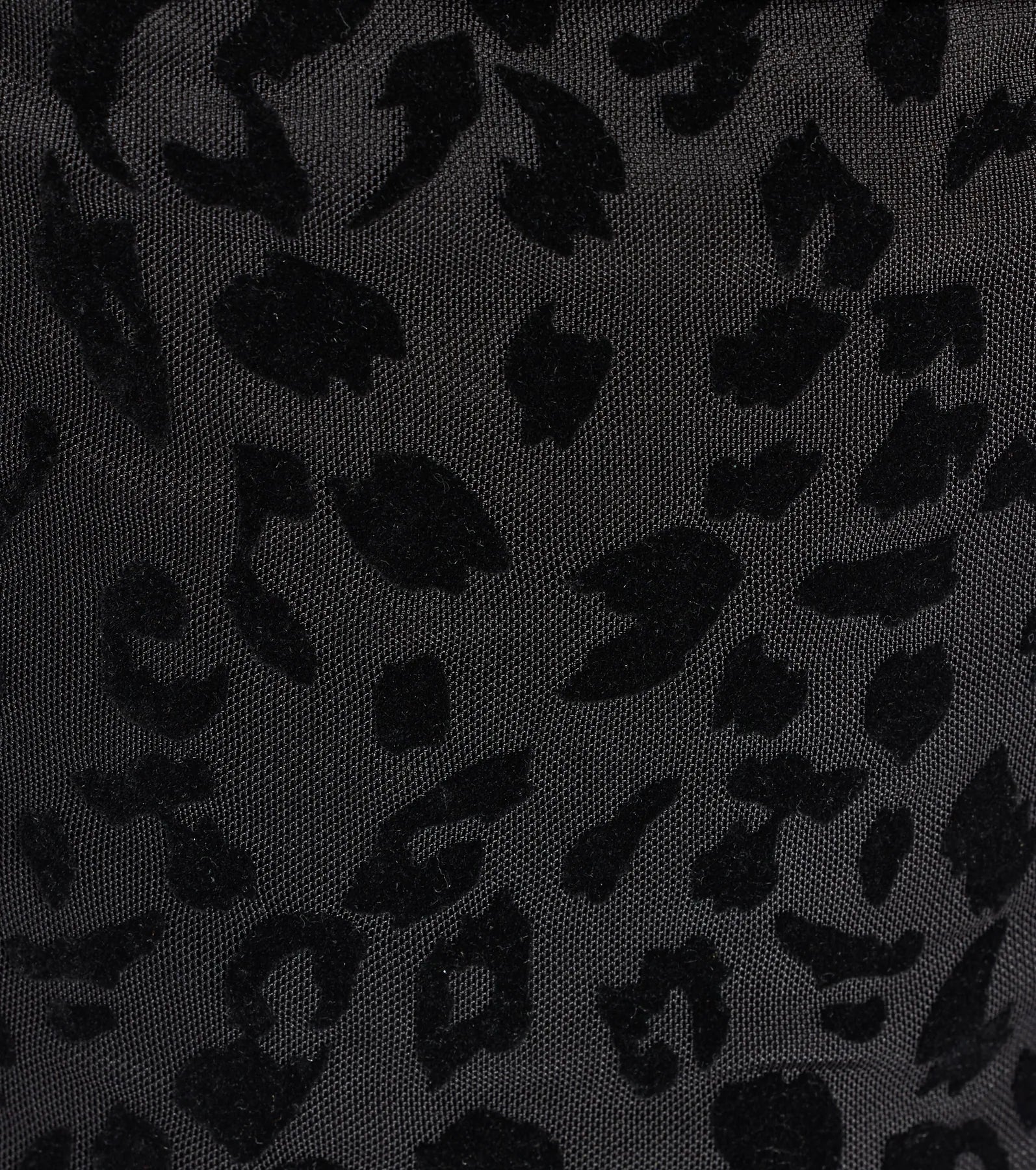 Alluring Flocked Leopard Print Halter Top - Image 4