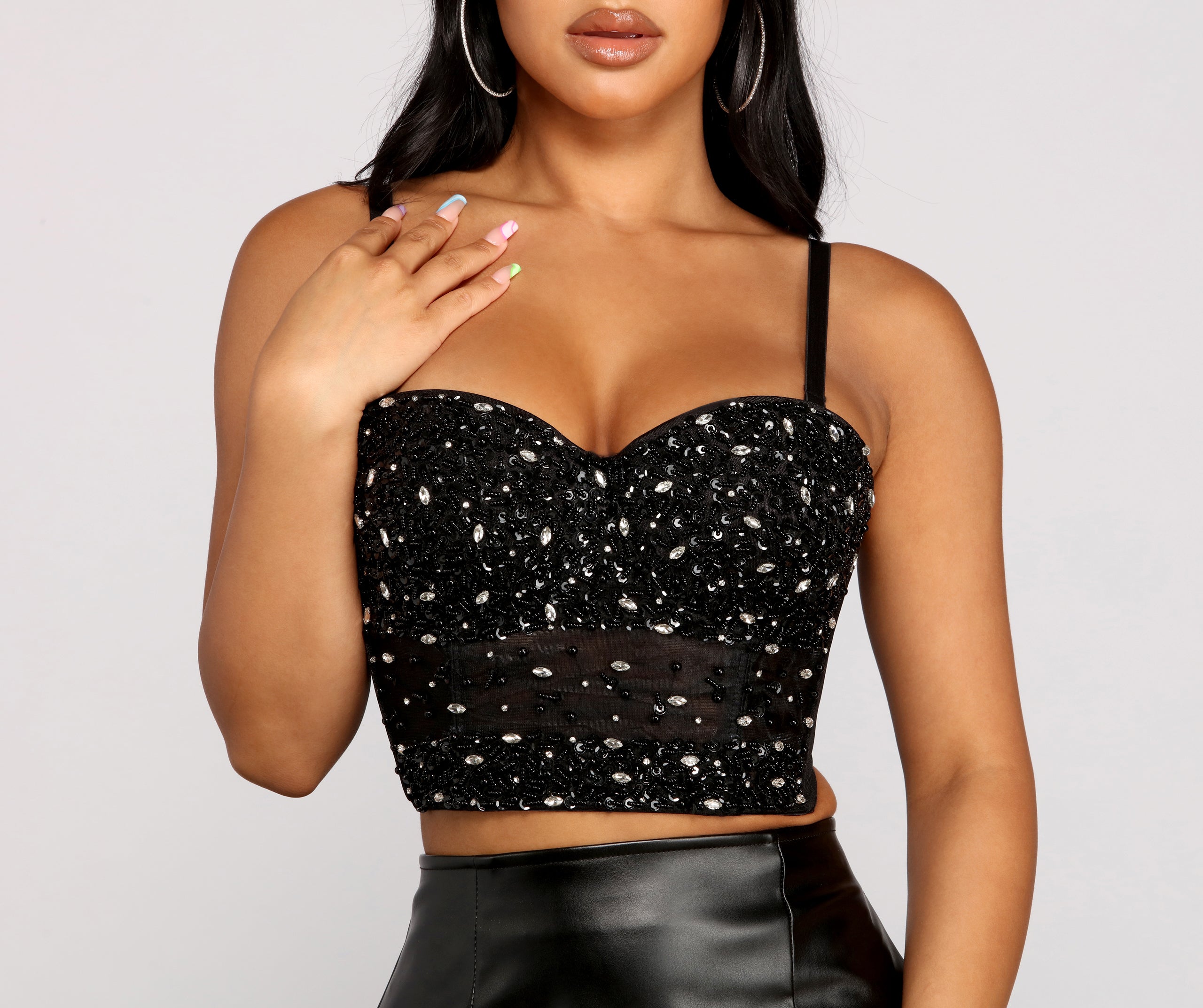 Reign N' Shine Rhinestone Bustier - Image 2