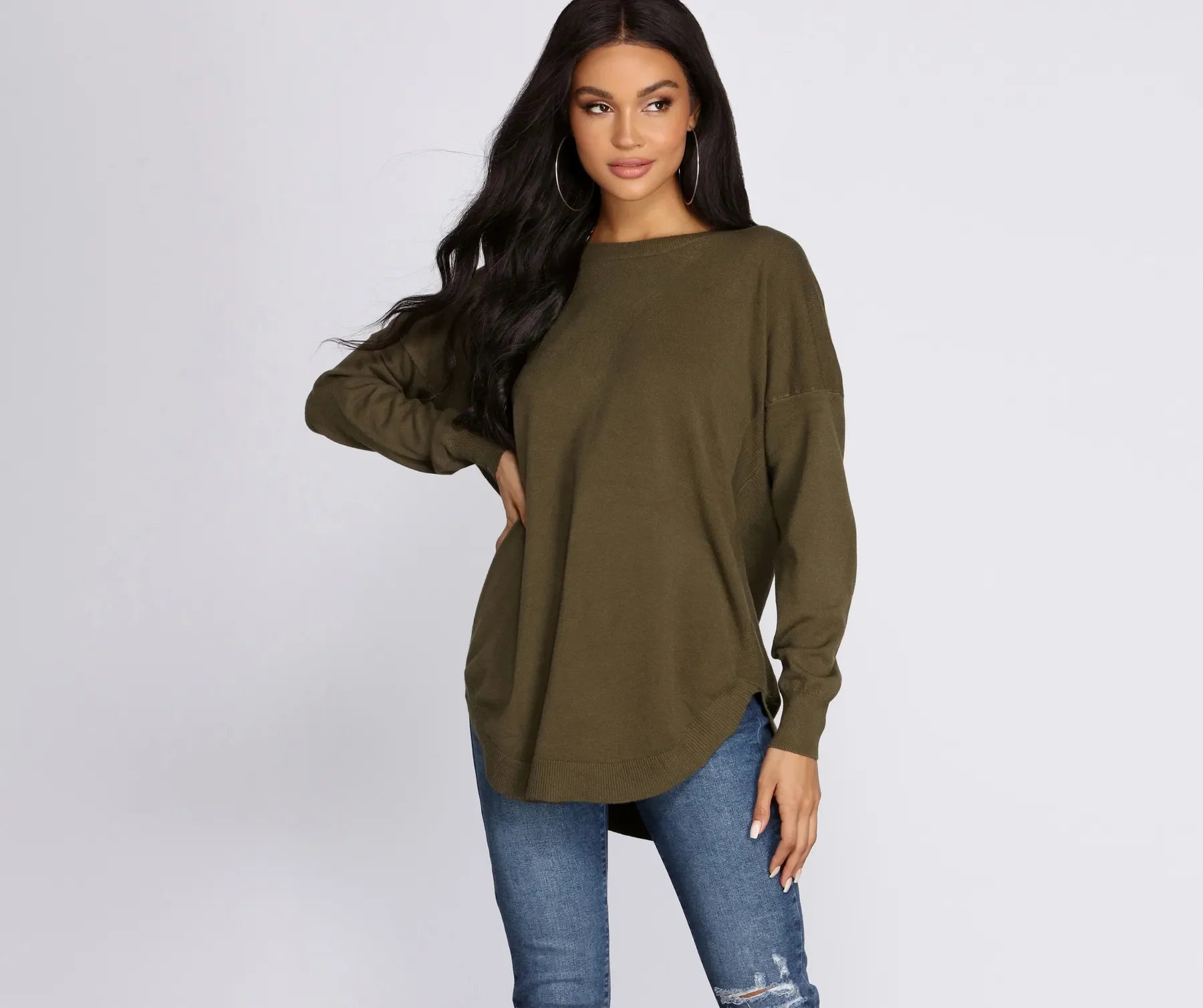 Cozy Vibes Lattice Tunic - Image 5