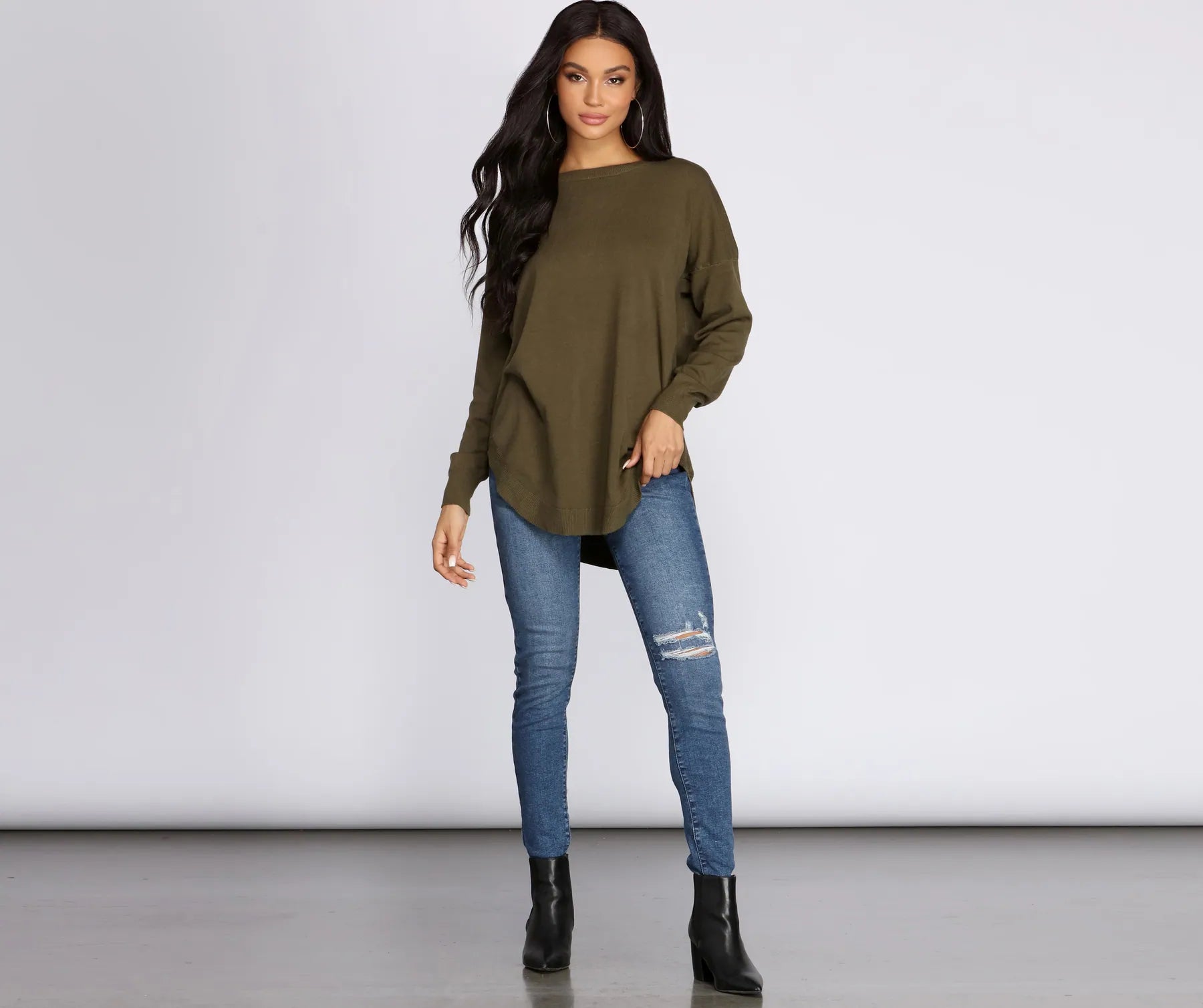 Cozy Vibes Lattice Tunic - Image 7