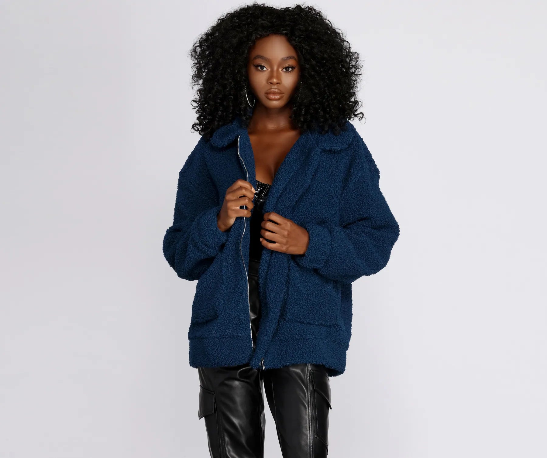 Oversized Teddy Jacket - Image 18