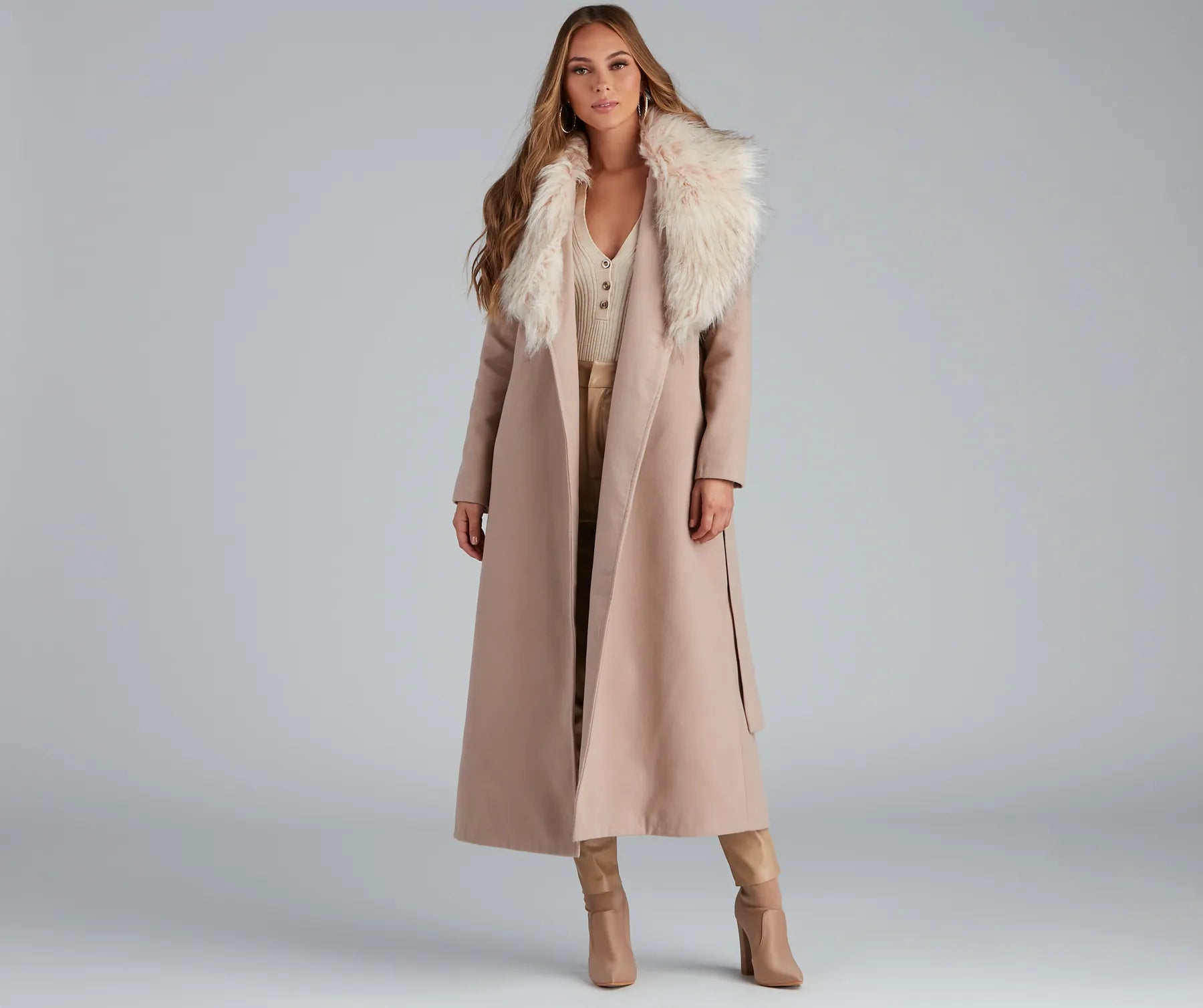 A Formal Affair Faux Fur Jacket - Image 12