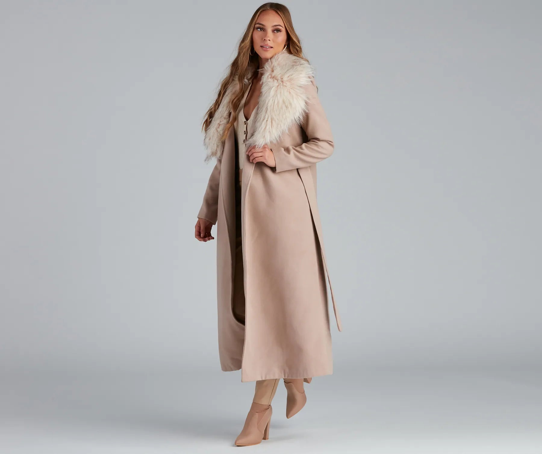 A Formal Affair Faux Fur Jacket - Image 16