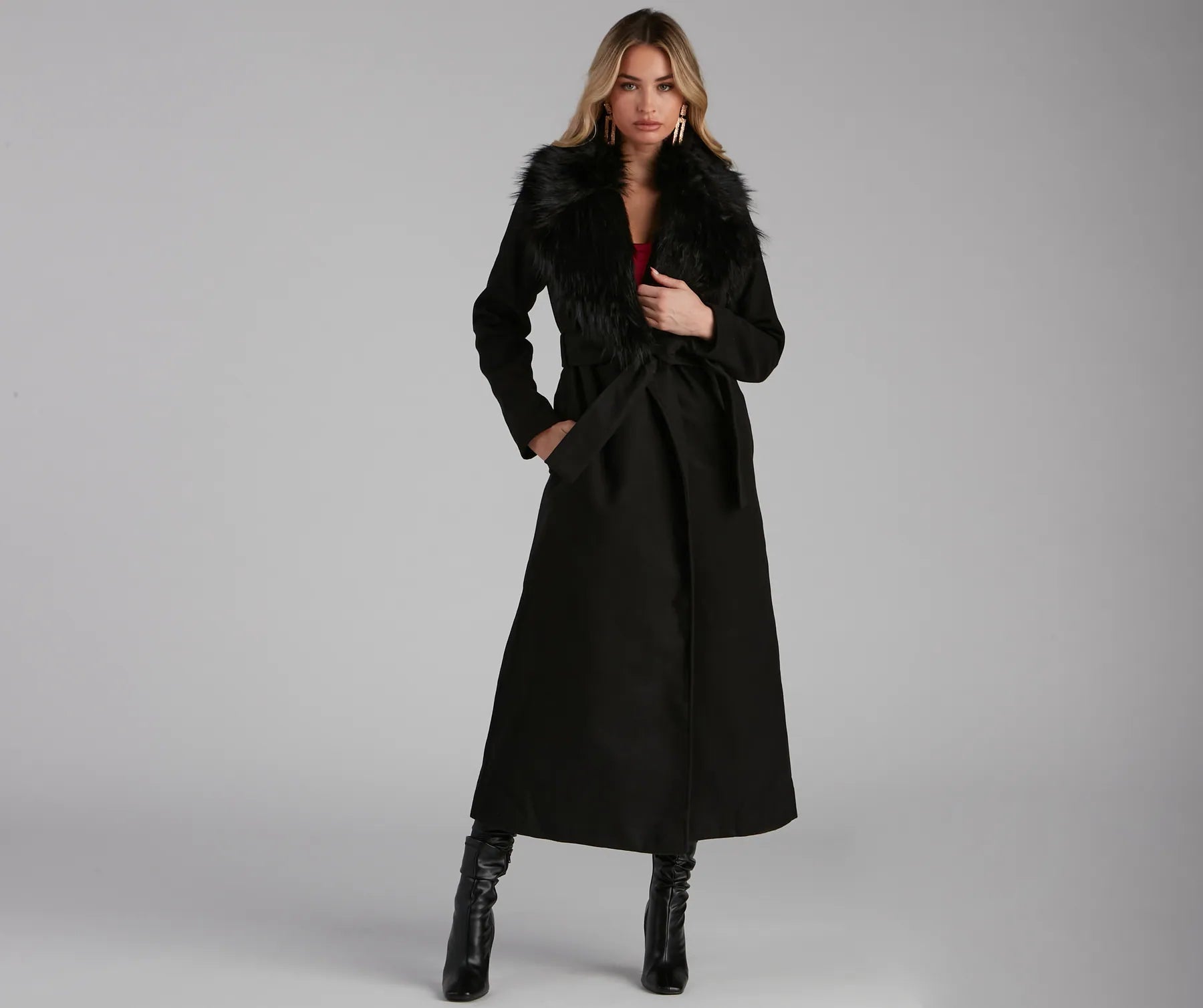 A Formal Affair Faux Fur Jacket - Image 7