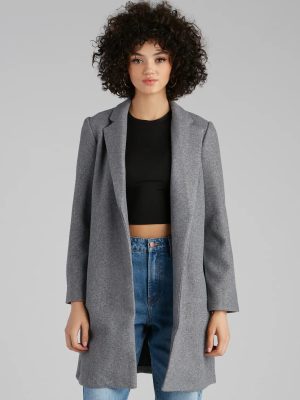New York Faux Wool Trench Coat