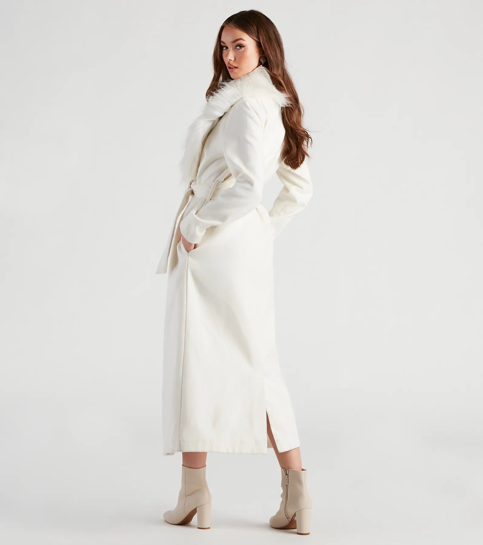 A Formal Affair Faux Fur Jacket - Image 2