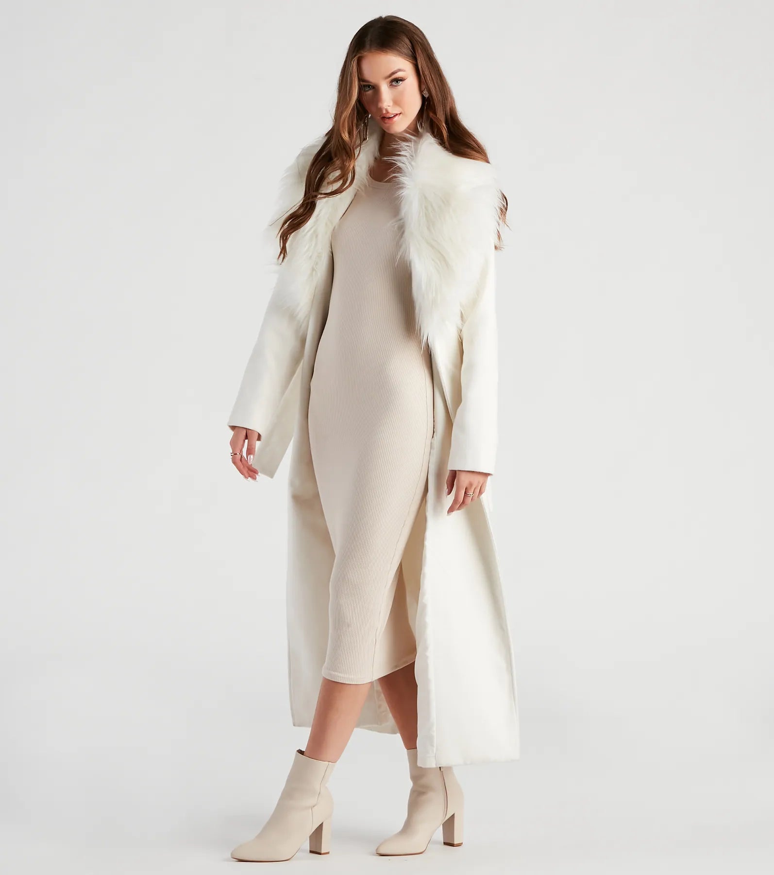 A Formal Affair Faux Fur Jacket - Image 3