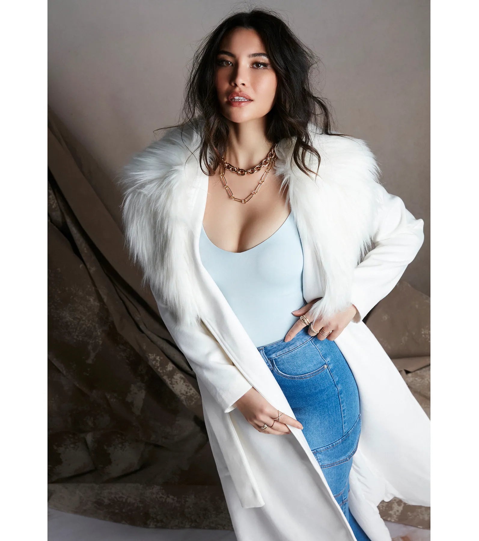 A Formal Affair Faux Fur Jacket - Image 6