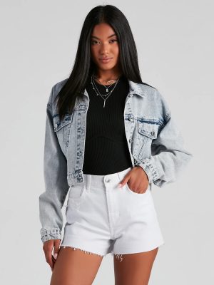 Pit Stop Acid Wash Denim Jacket