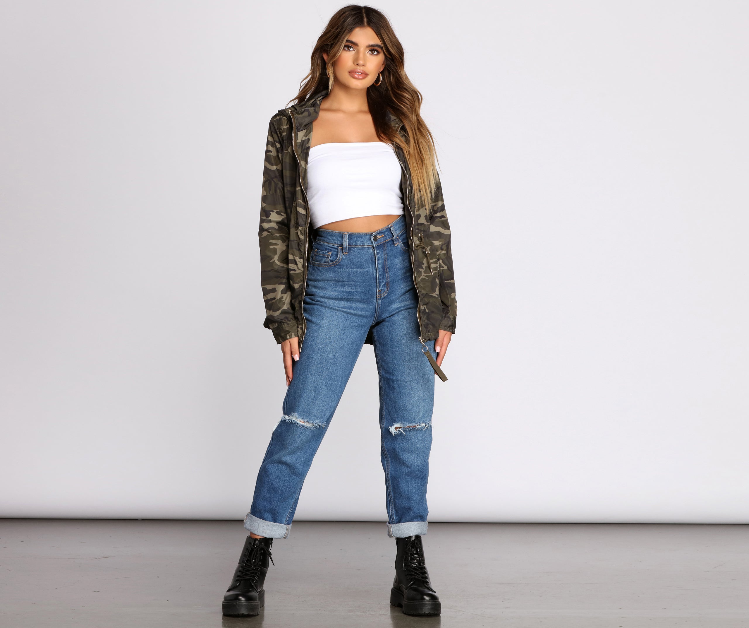 Under The Radar Camo Nylon Anorak - Image 3