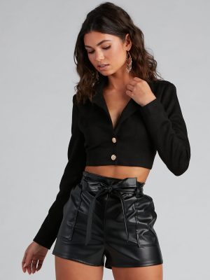 Moment For Luxe Cropped Blazer