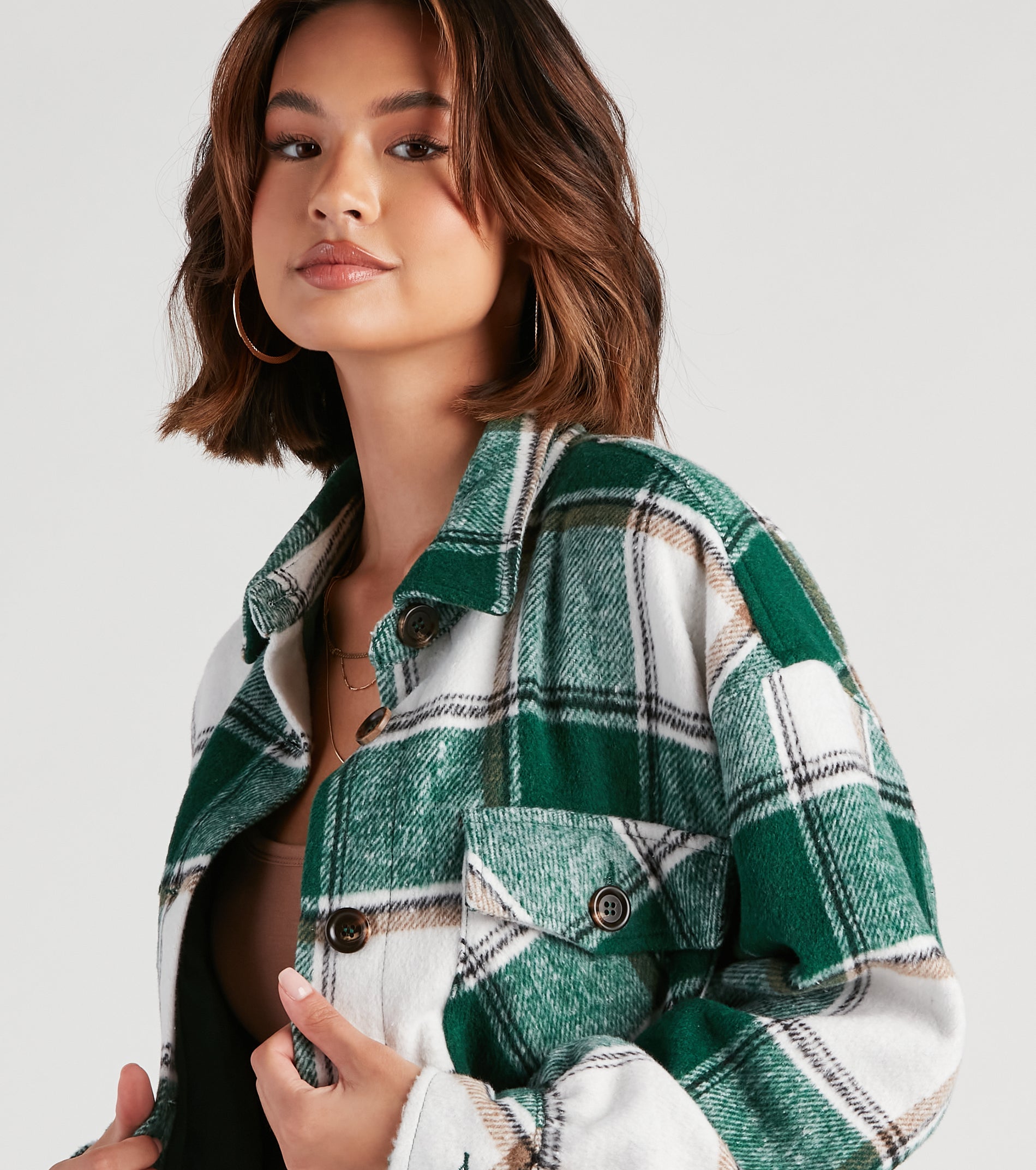 True And Trendy Plaid Shacket - Image 21