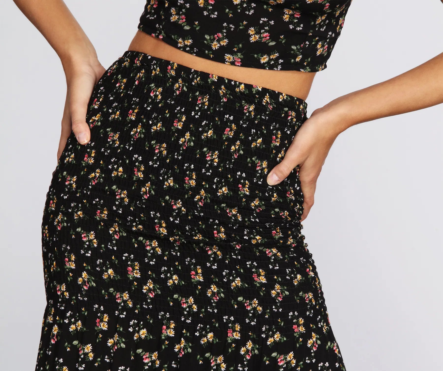 Darling Ditsy Floral Maxi Skirt - Image 4