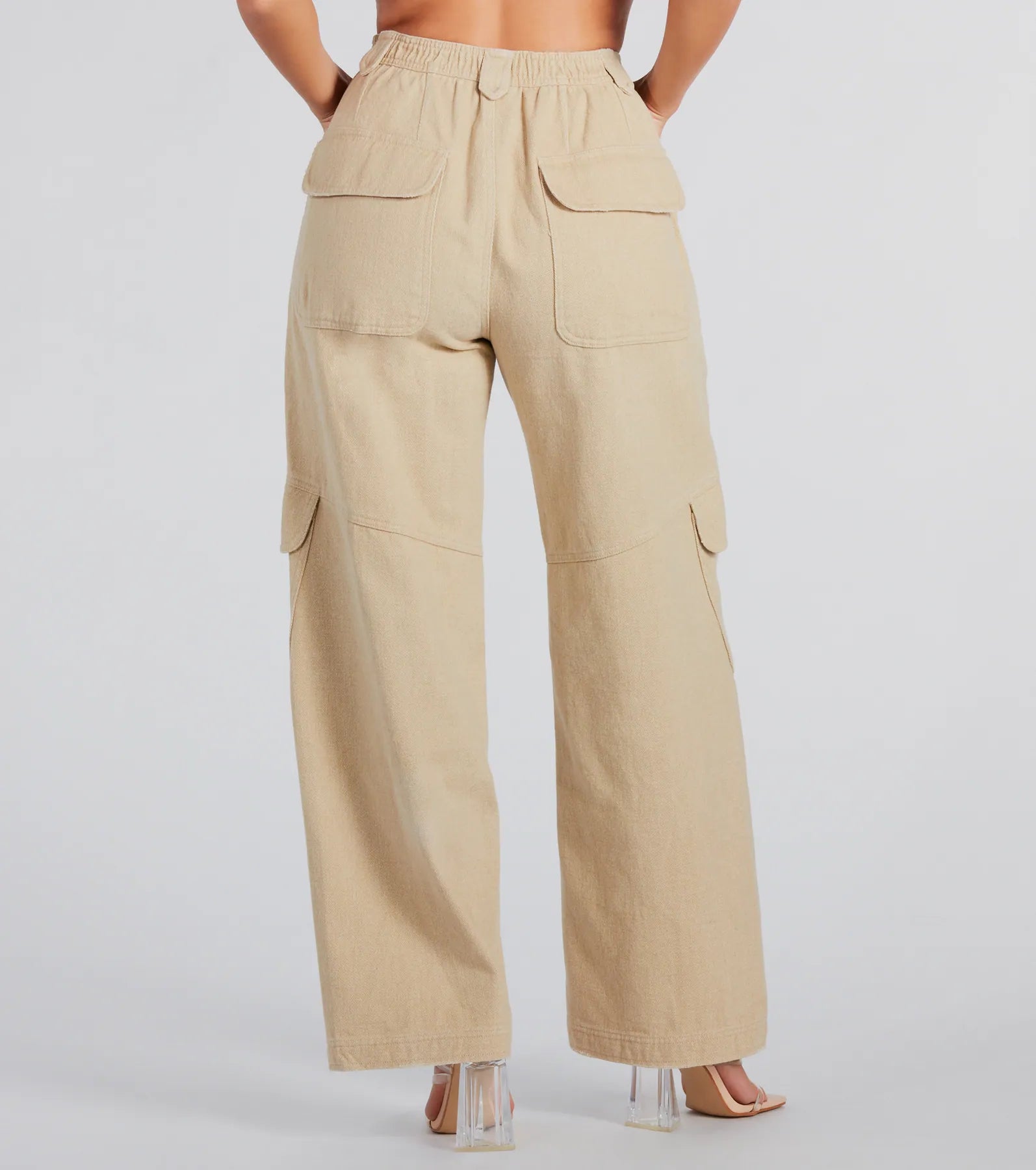 Casual Mood Wide-Leg Cargo Pants - Image 7