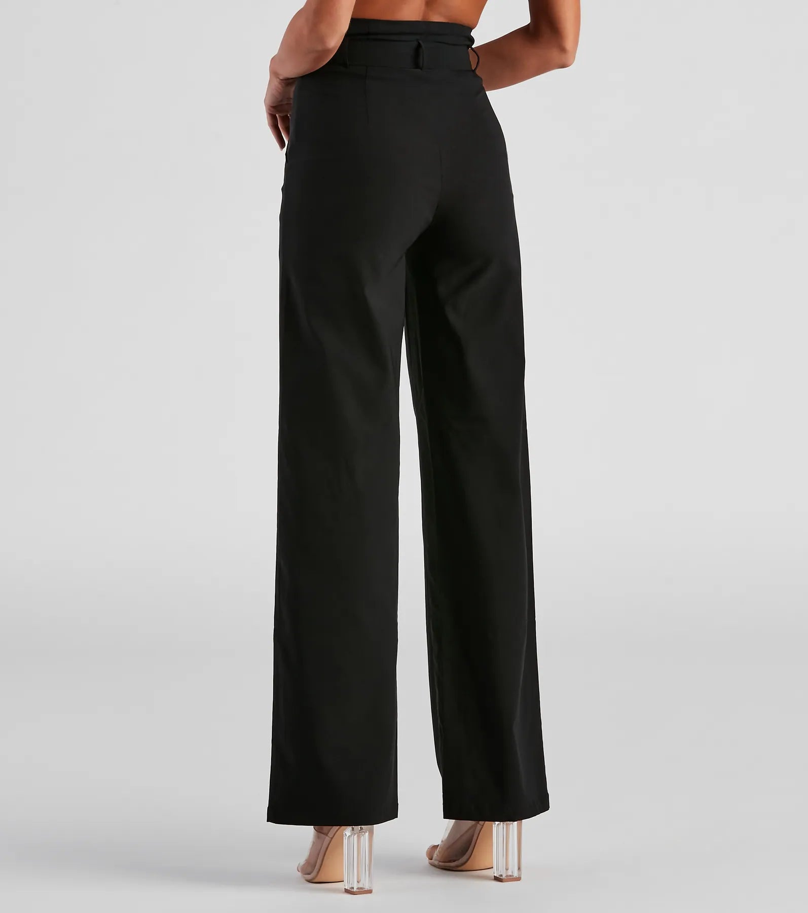 So Poised Paper Bag Wide Leg Pants - Image 3
