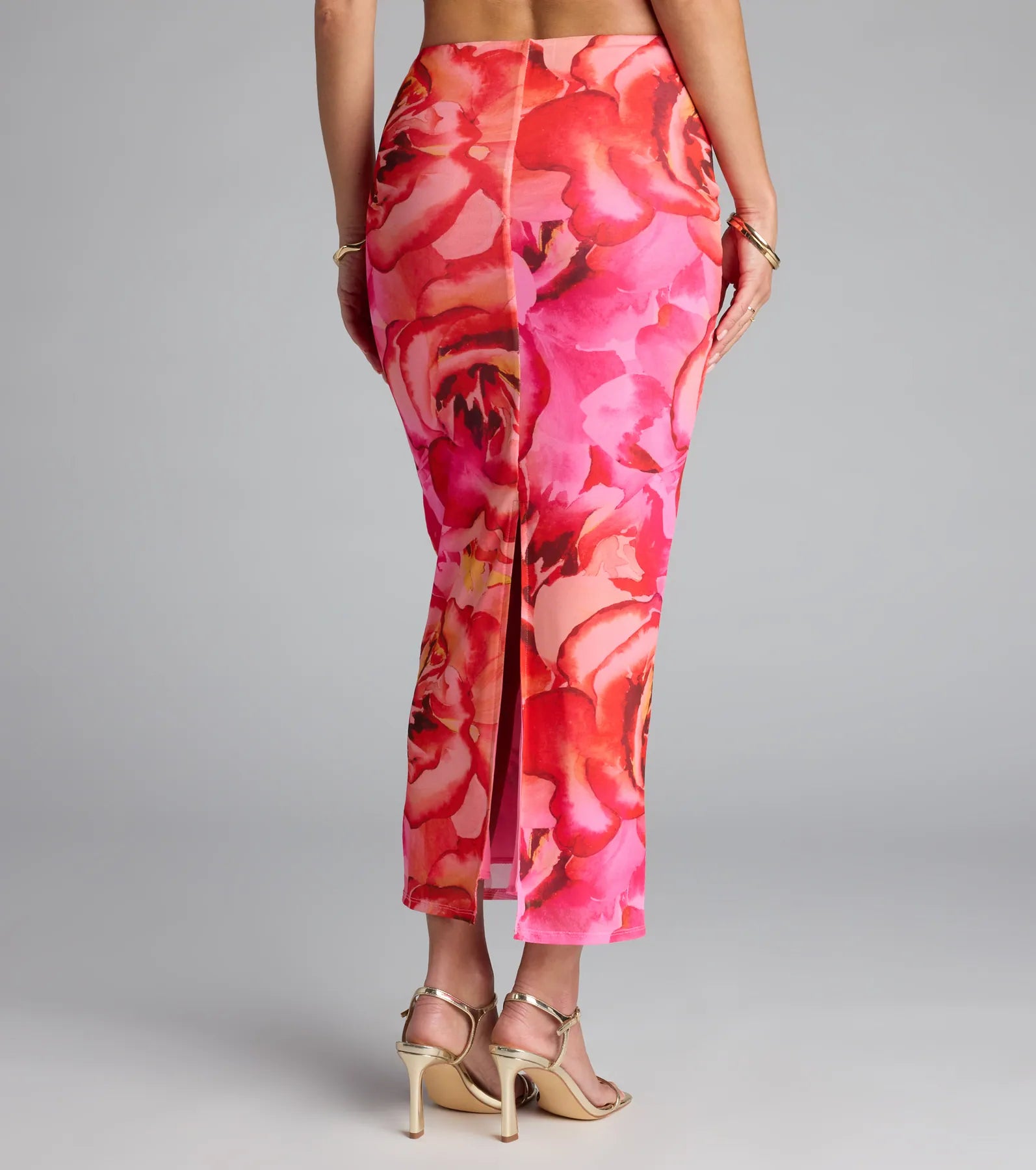 She Came to Slay Floral Maxi Skirt - Image 2