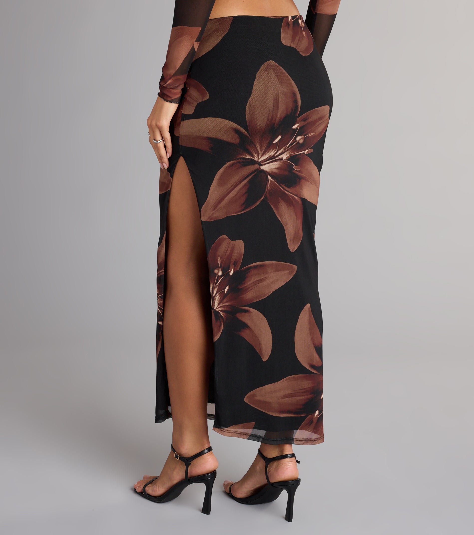 Sweet Escape Floral Slit Maxi Skirt - Image 2