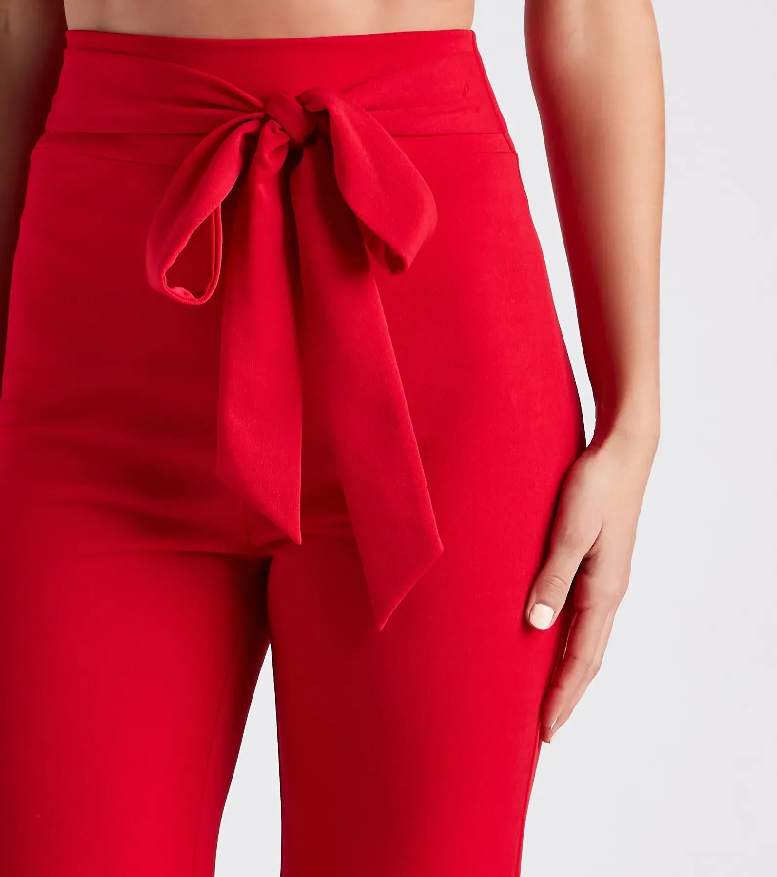 Sealed With Style Tie-Front Pants - Image 4