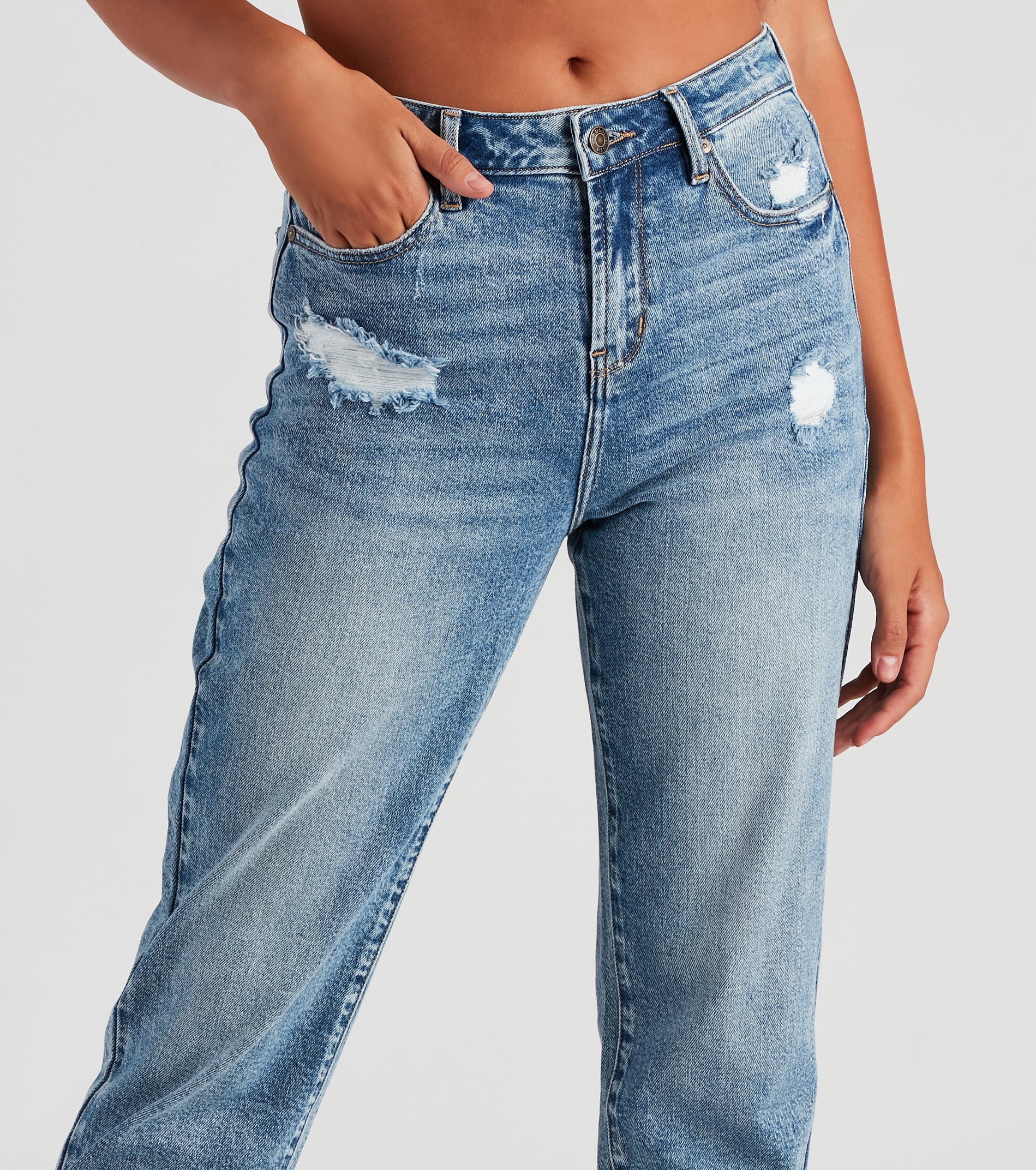 Ella High-Rise Mom Jeans By Windsor Denim - Image 4