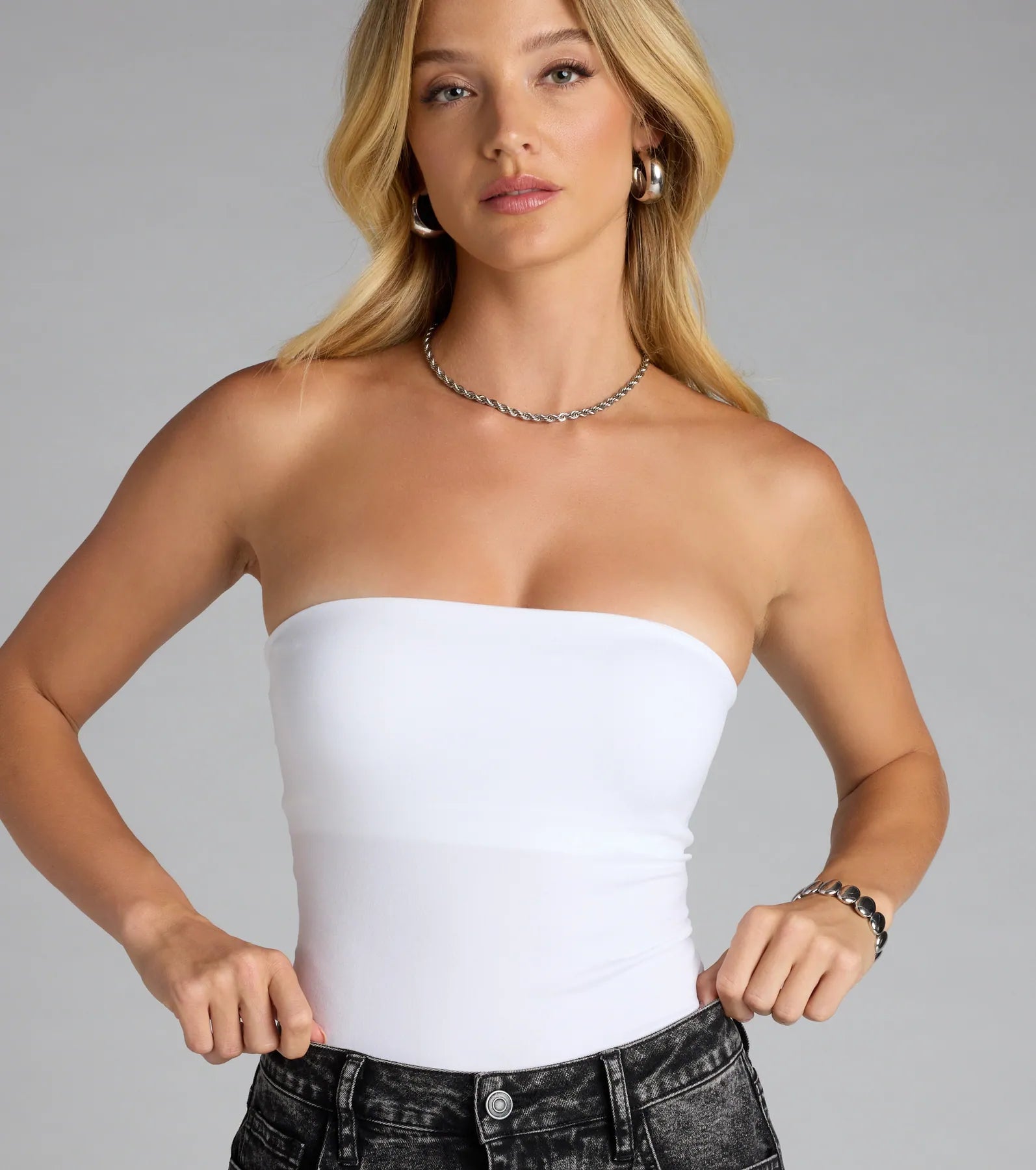 Sculpt Mode Activated Smoothing Tube Bodysuit - Image 10