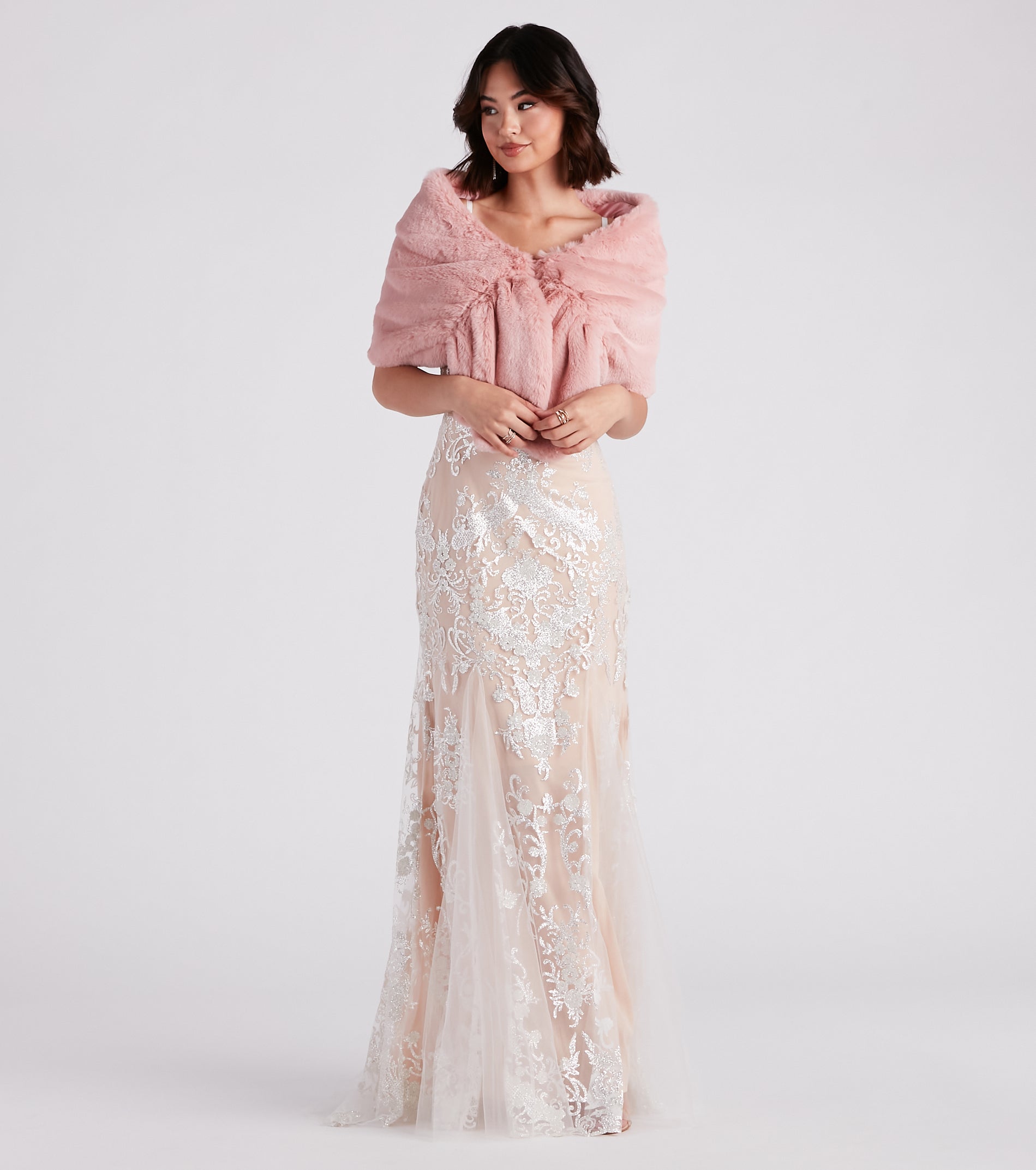 So Luxe Faux Fur Shawl Wrap - Image 3