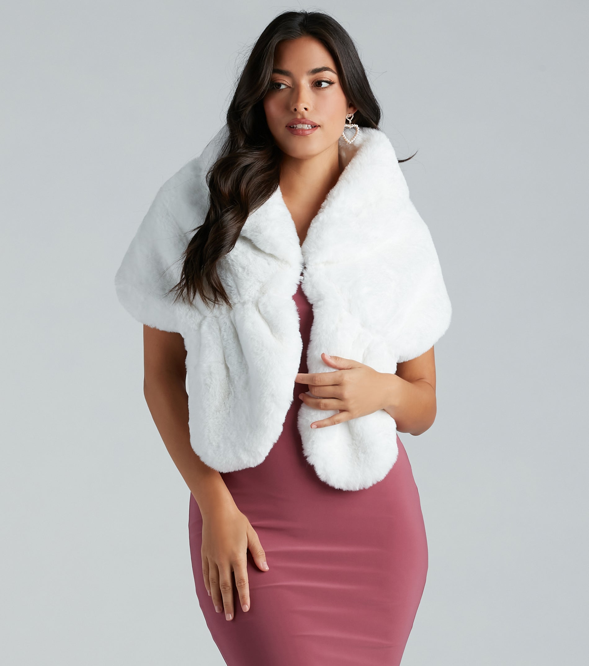 So Luxe Faux Fur Shawl Wrap - Image 16