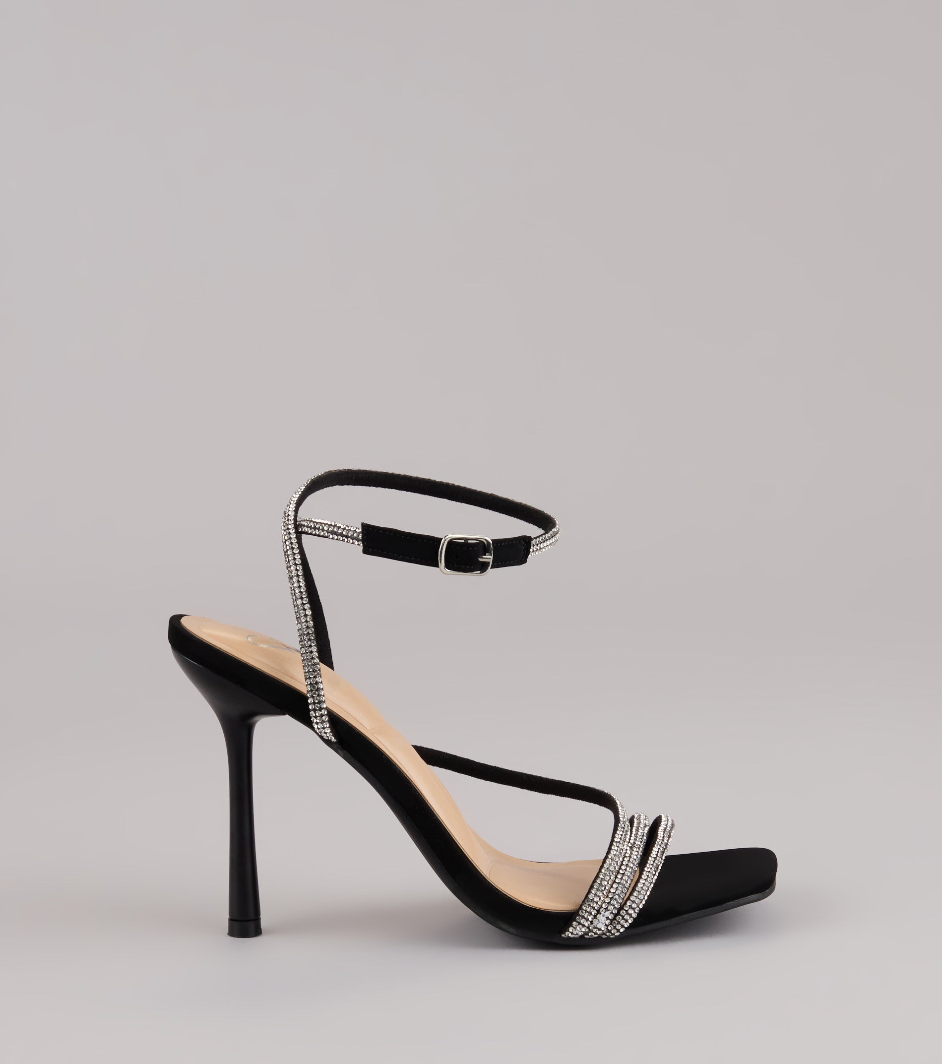 Strut With Glamour Rhinestone Stiletto Heels - Image 2
