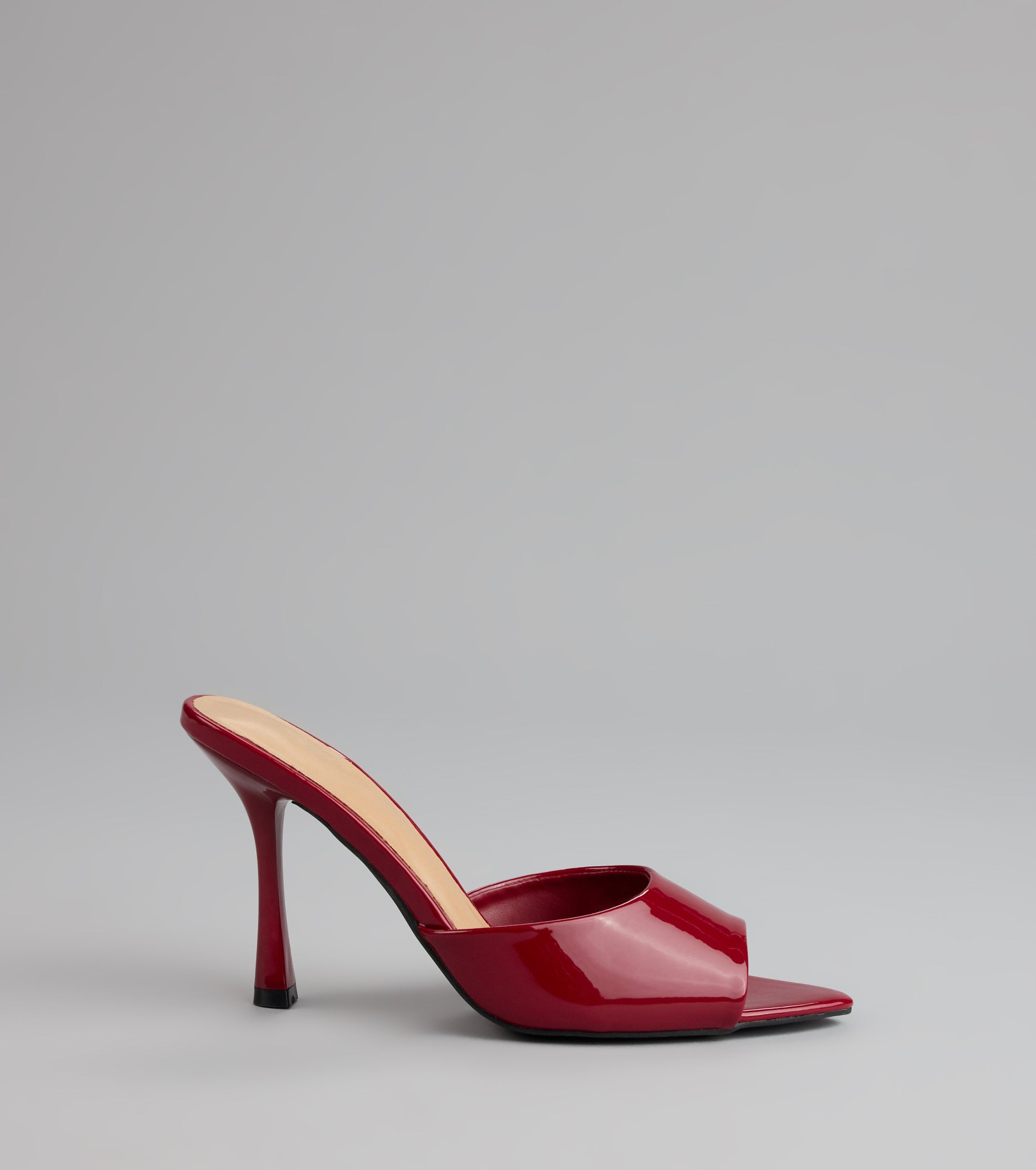 Gloss Point Patent Stiletto Mules - Image 2