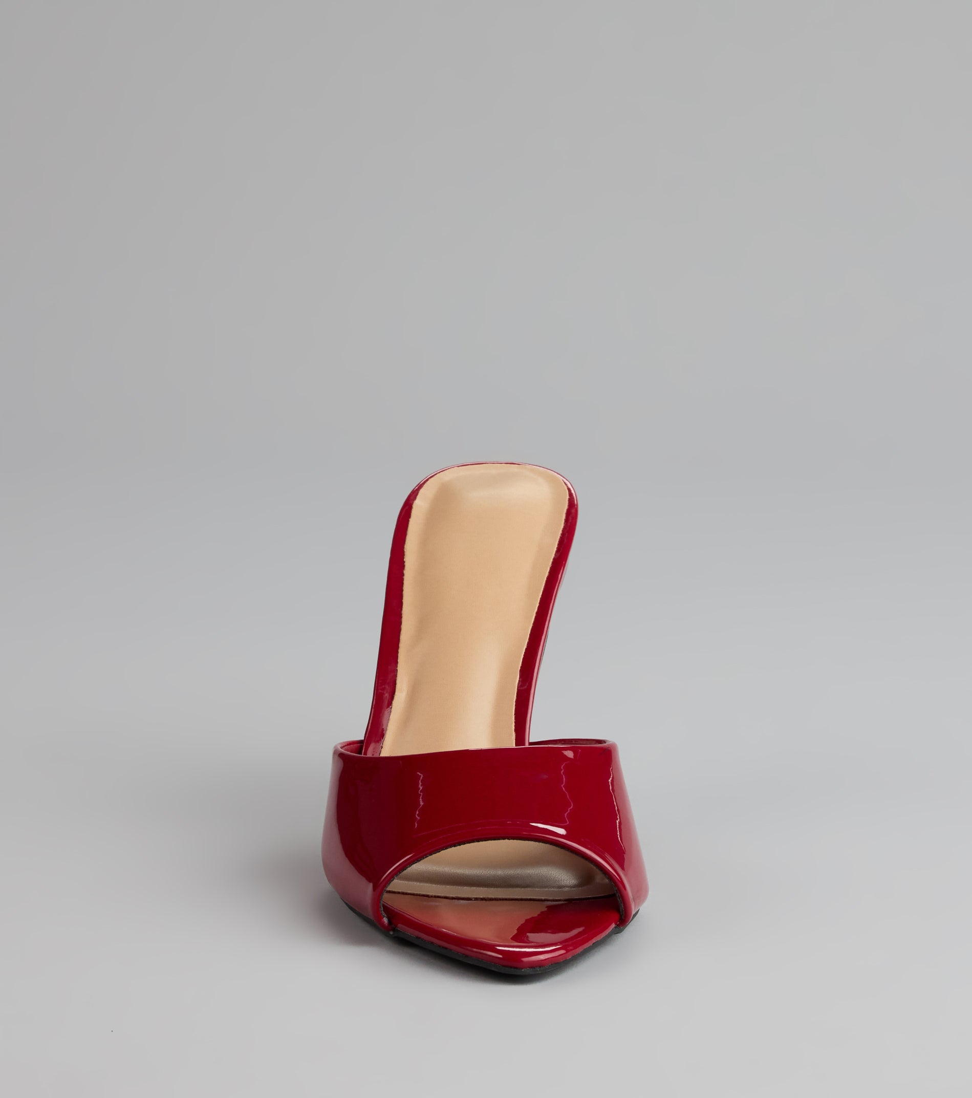 Gloss Point Patent Stiletto Mules - Image 3