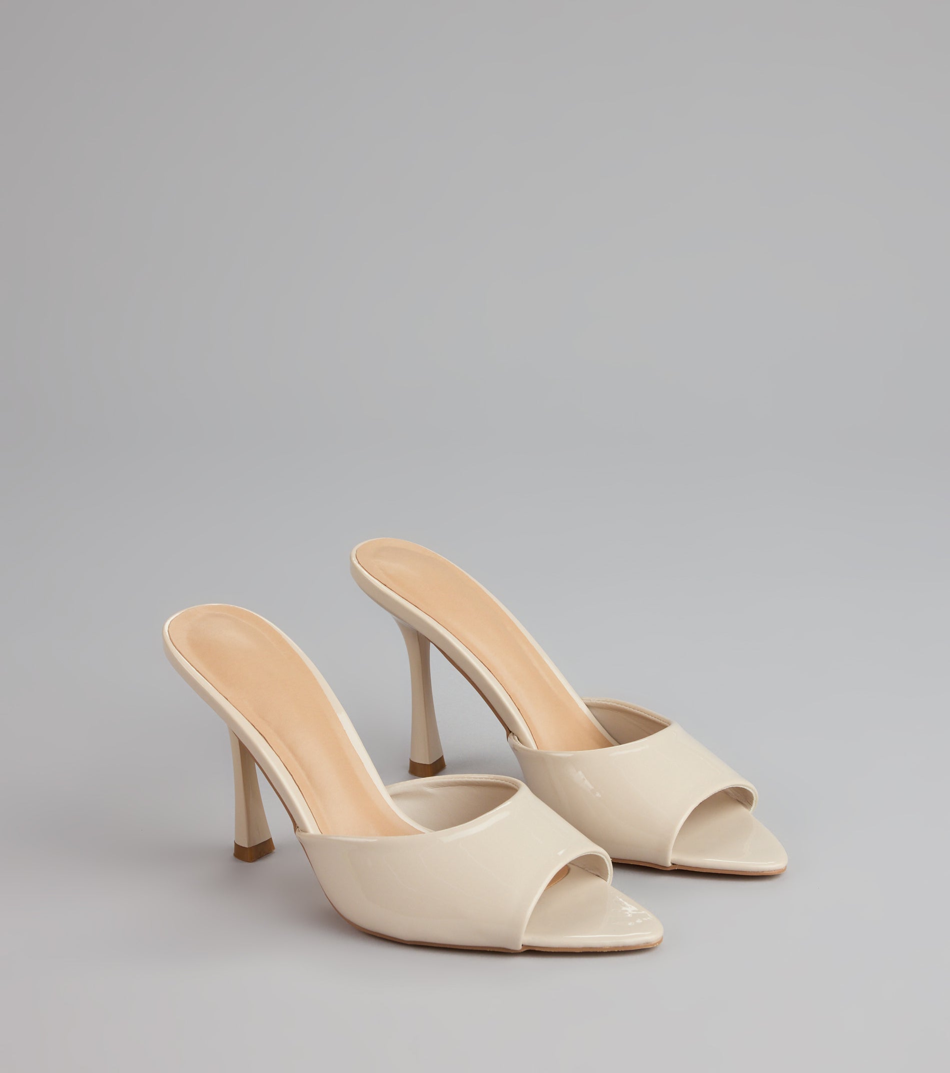 Gloss Point Patent Stiletto Mules - Image 5