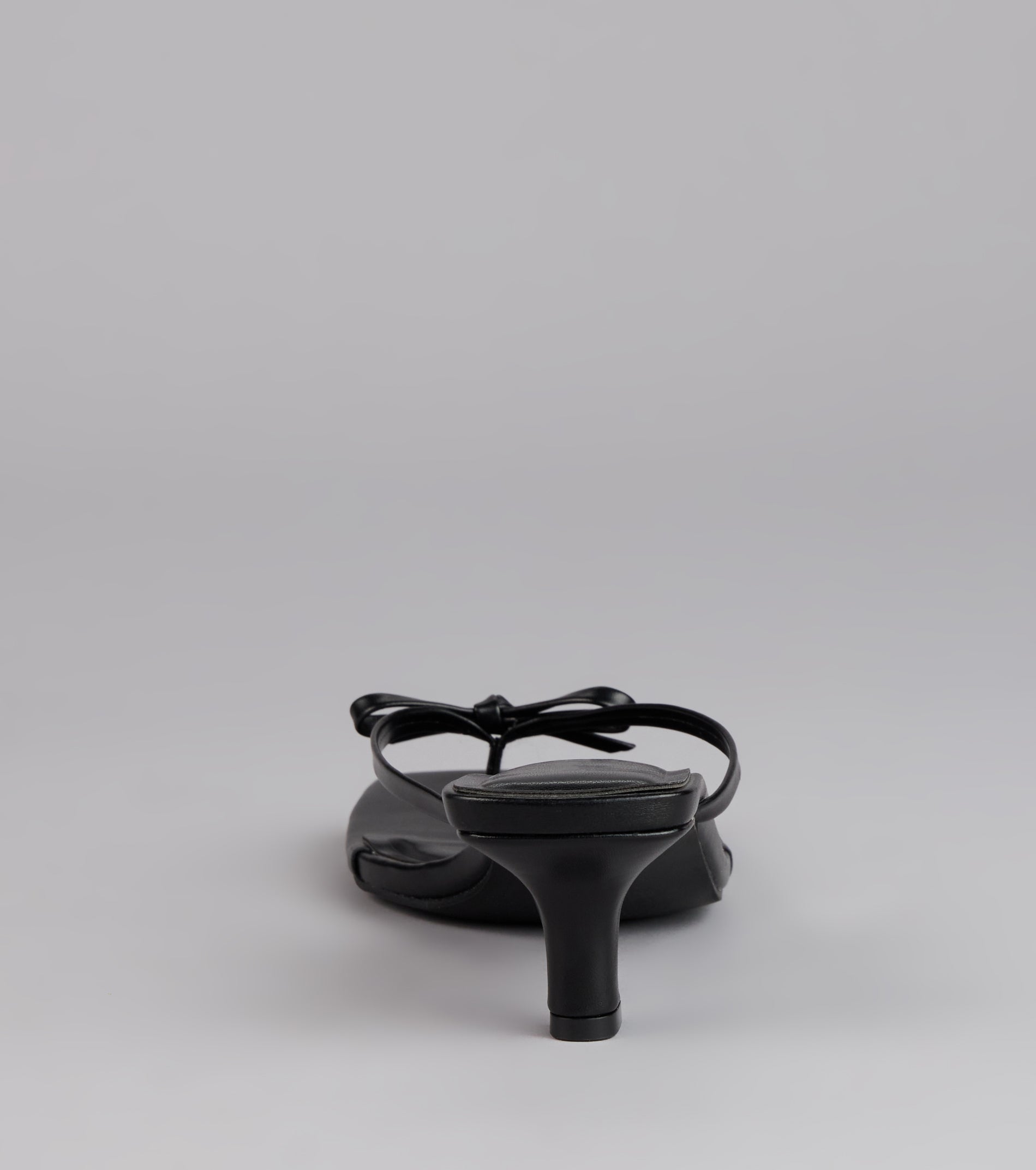 Play Nice Bow Thong Heels - Image 4