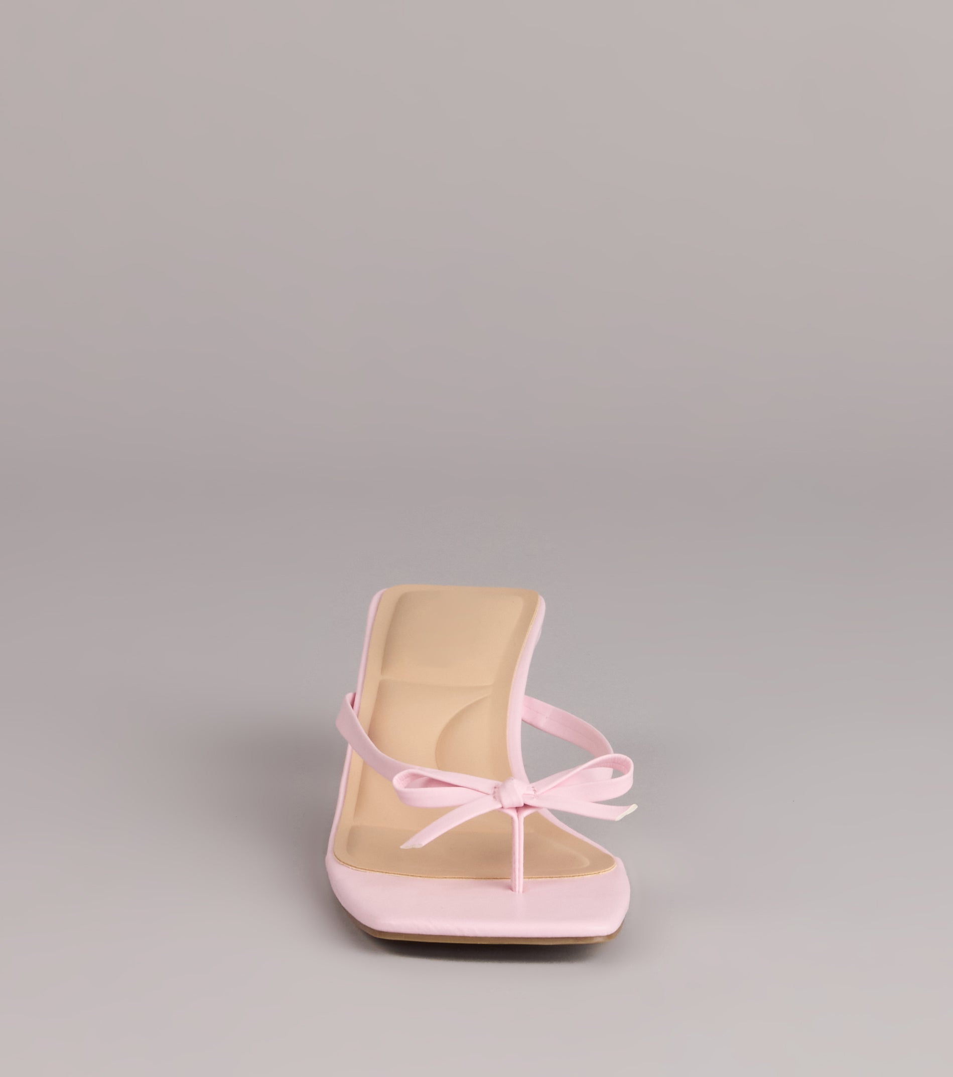 Play Nice Bow Thong Heels - Image 11