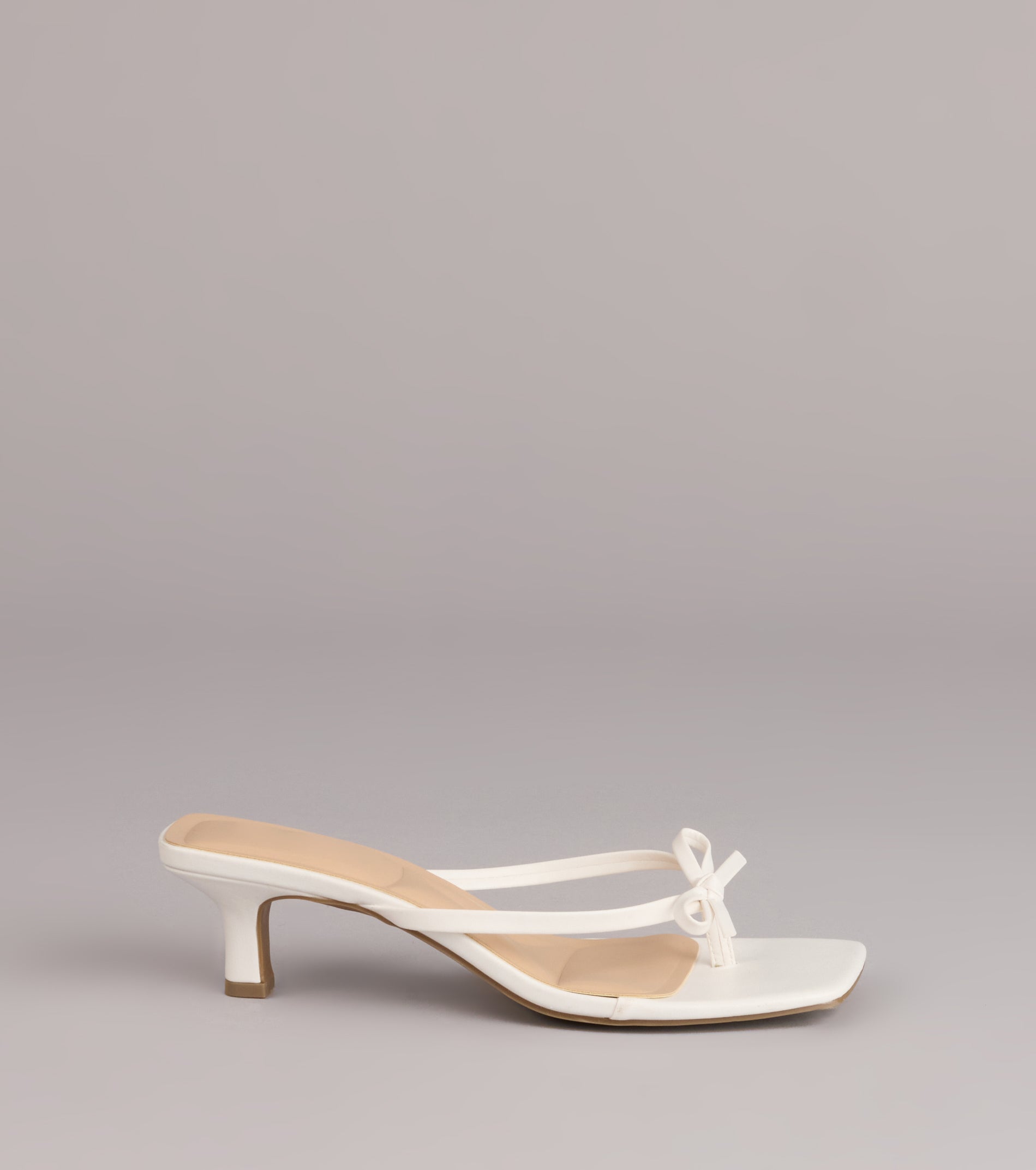 Play Nice Bow Thong Heels - Image 6
