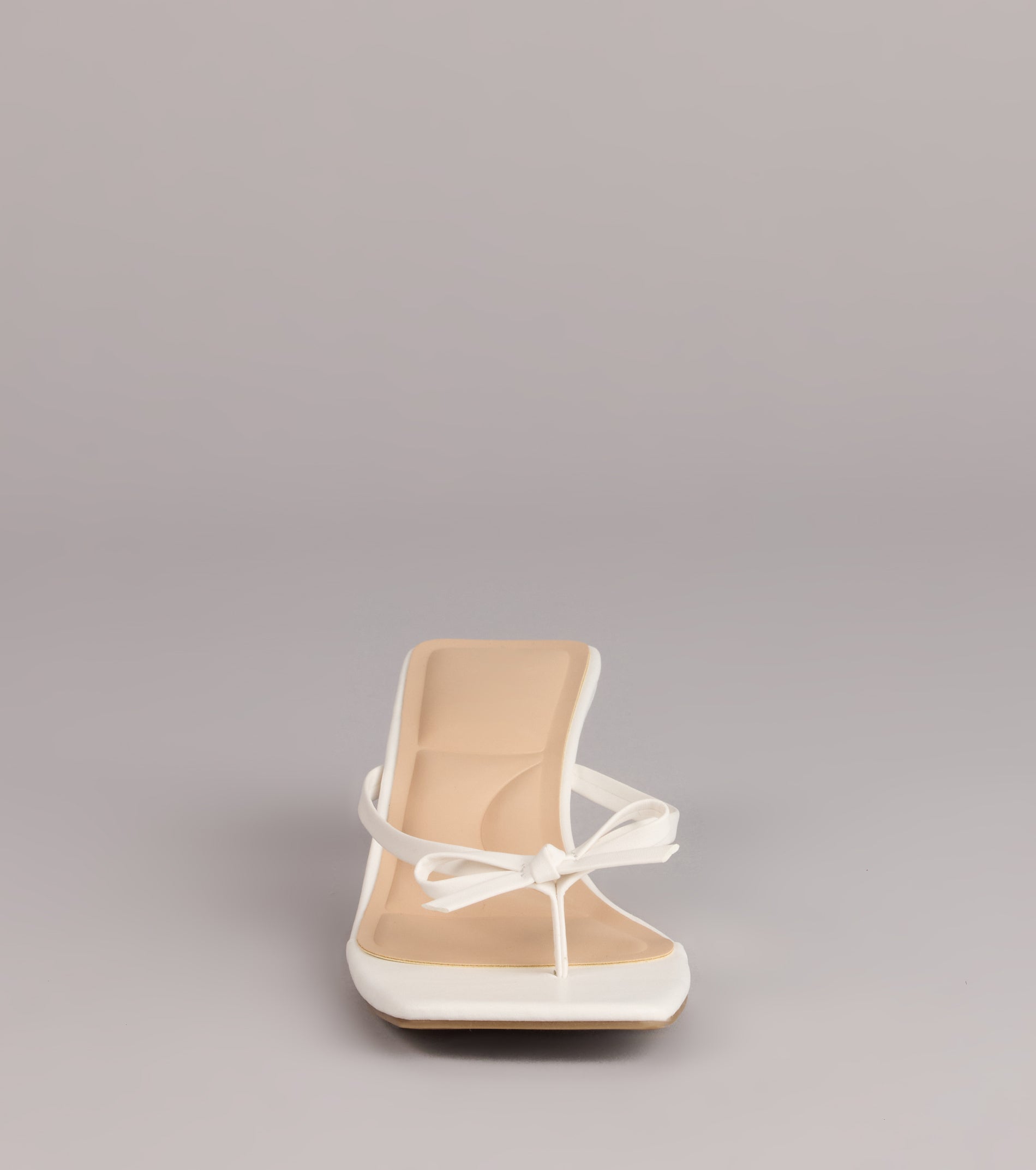 Play Nice Bow Thong Heels - Image 7