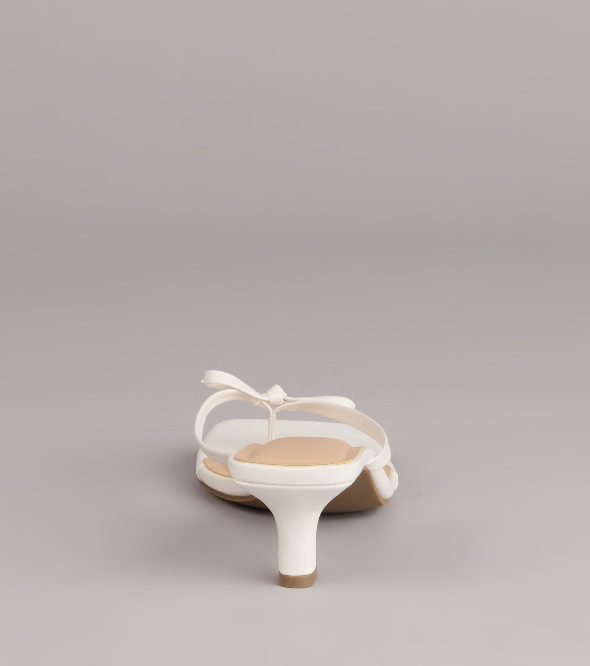 Play Nice Bow Thong Heels - Image 8