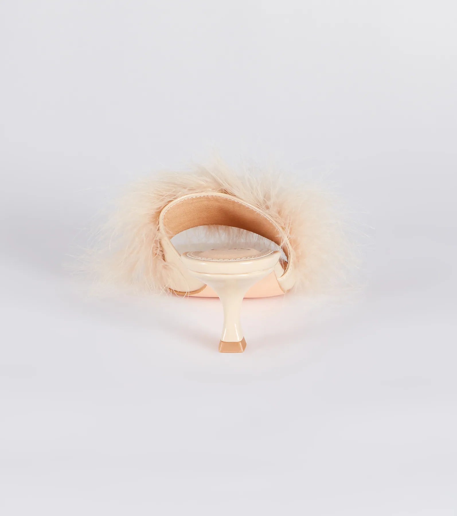 Diva Cutie Marabou Kitten Heel Mules - Image 4