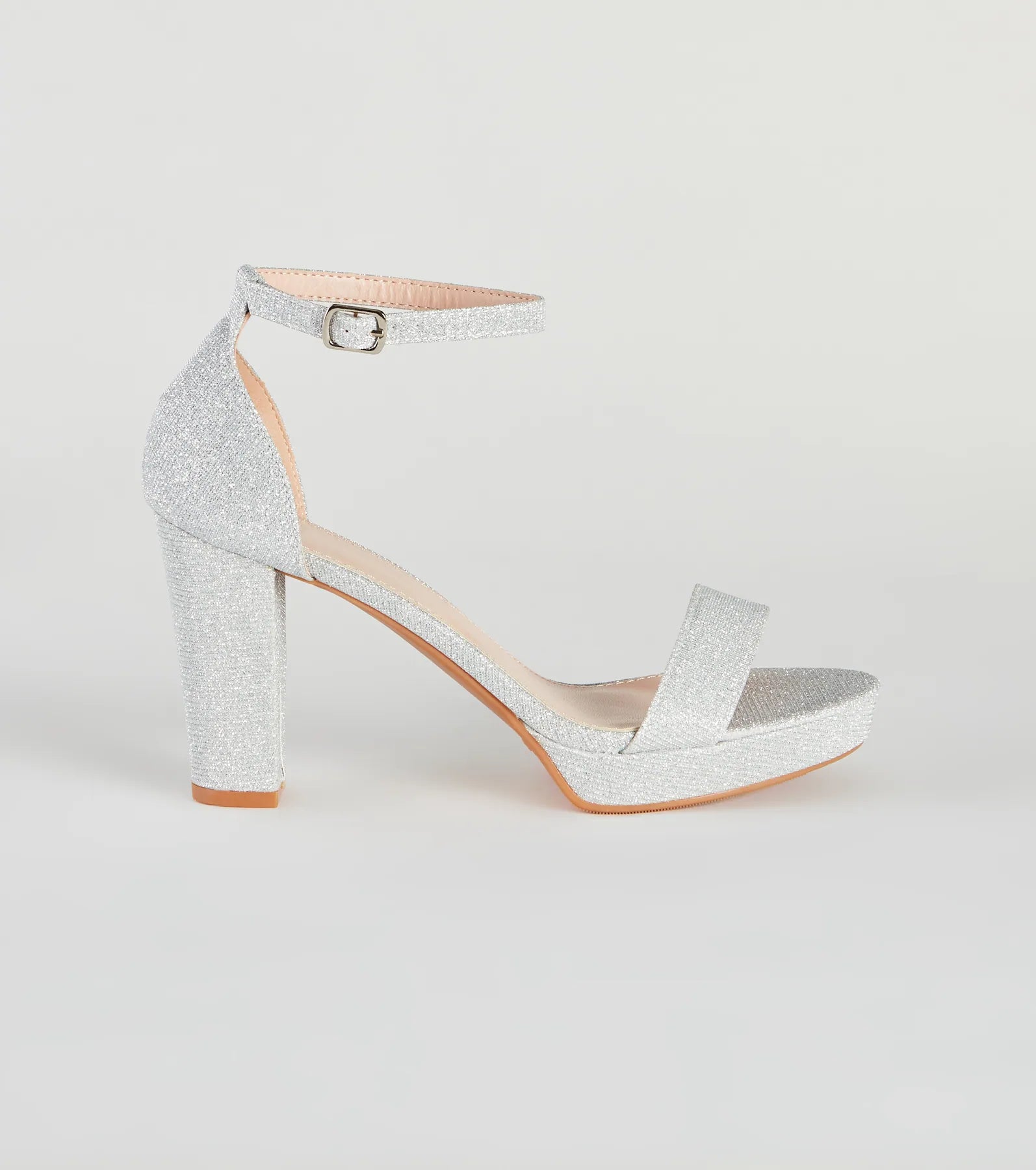 Shine Endeavors Glitter Platform Heels - Image 2