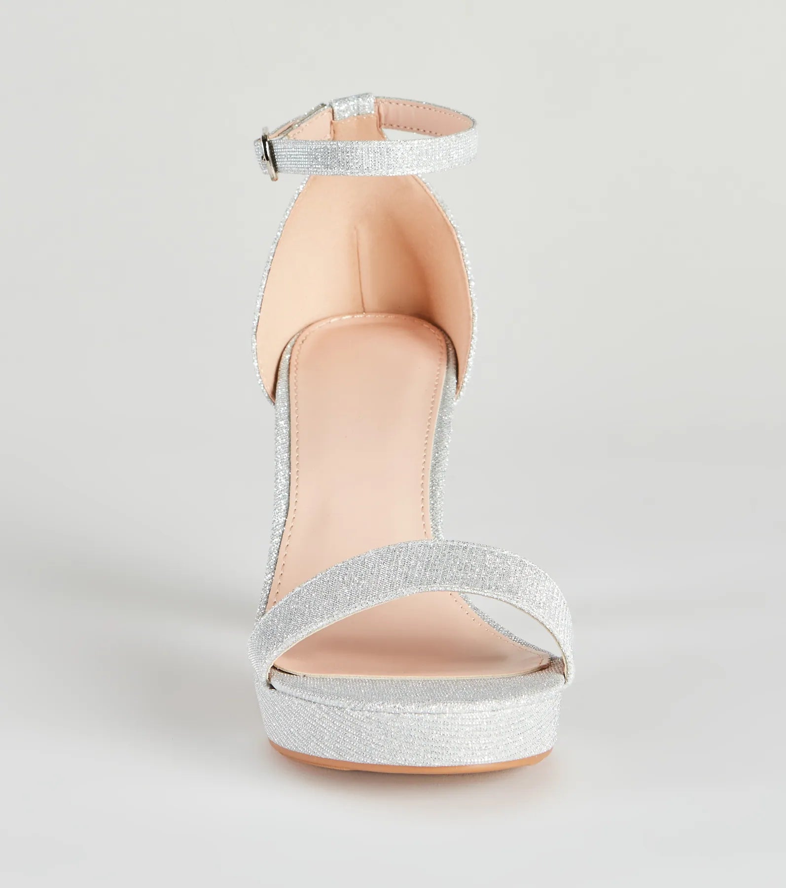 Shine Endeavors Glitter Platform Heels - Image 3